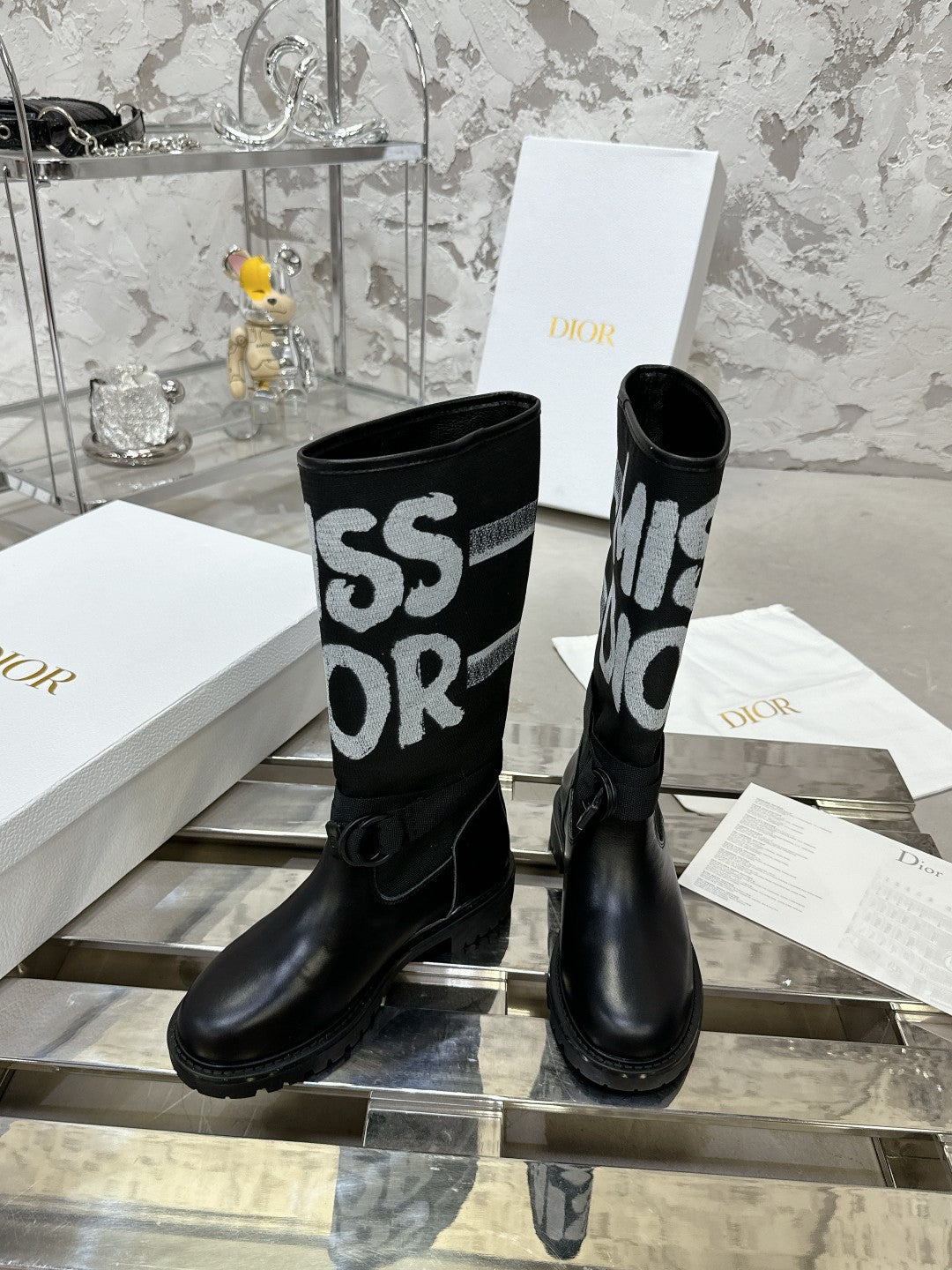 CD D-Major Boot In Black Canvas  100576