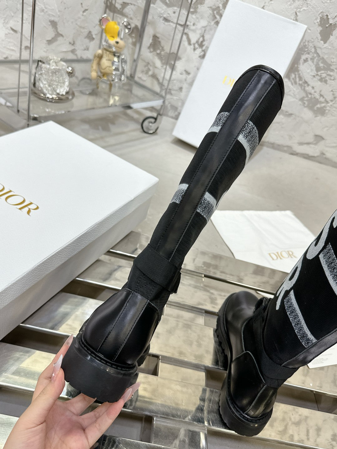 CD D-Major Boot In Black Canvas  100576