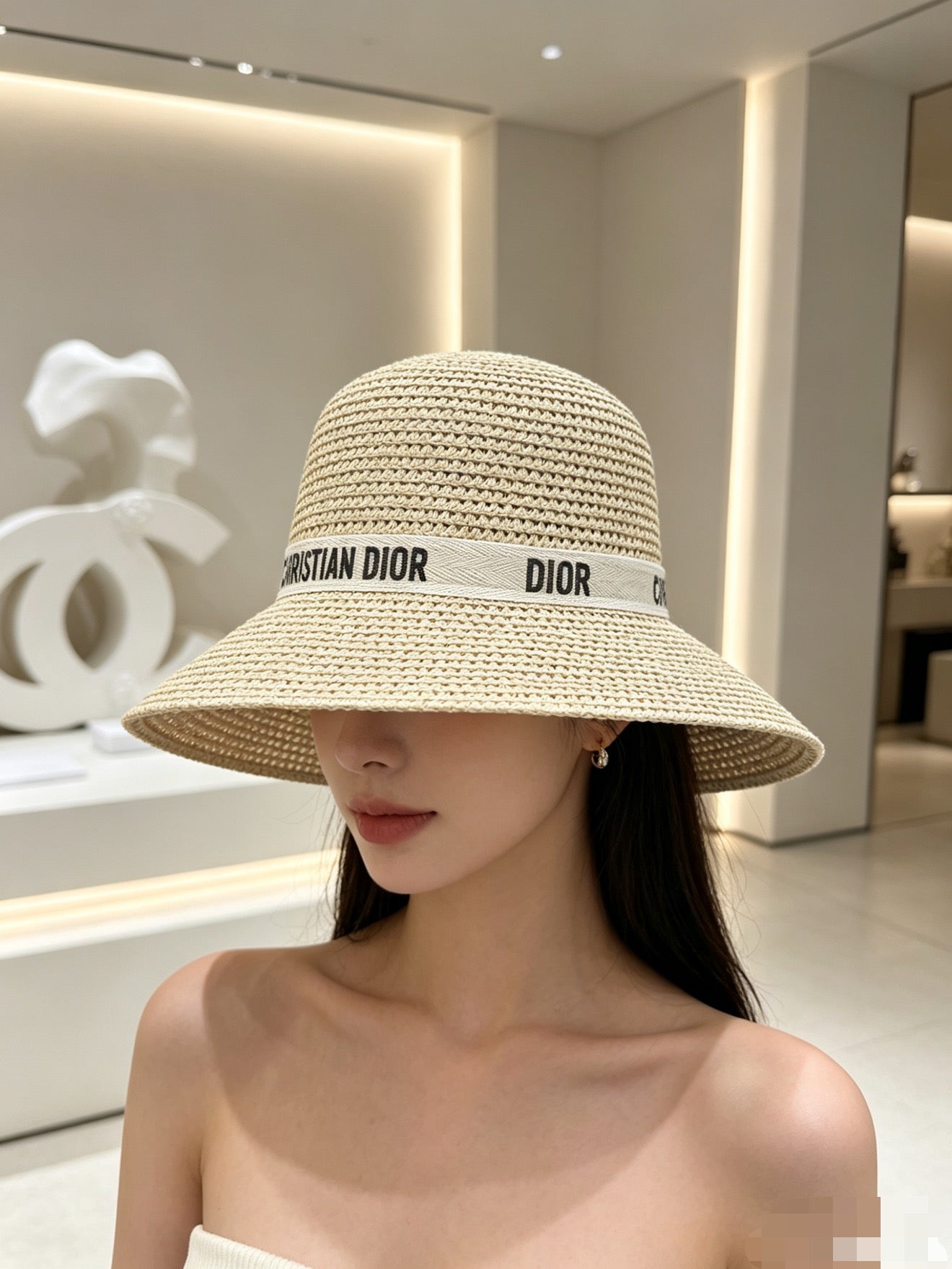 Dior Wide Brim Straw Hat 280801