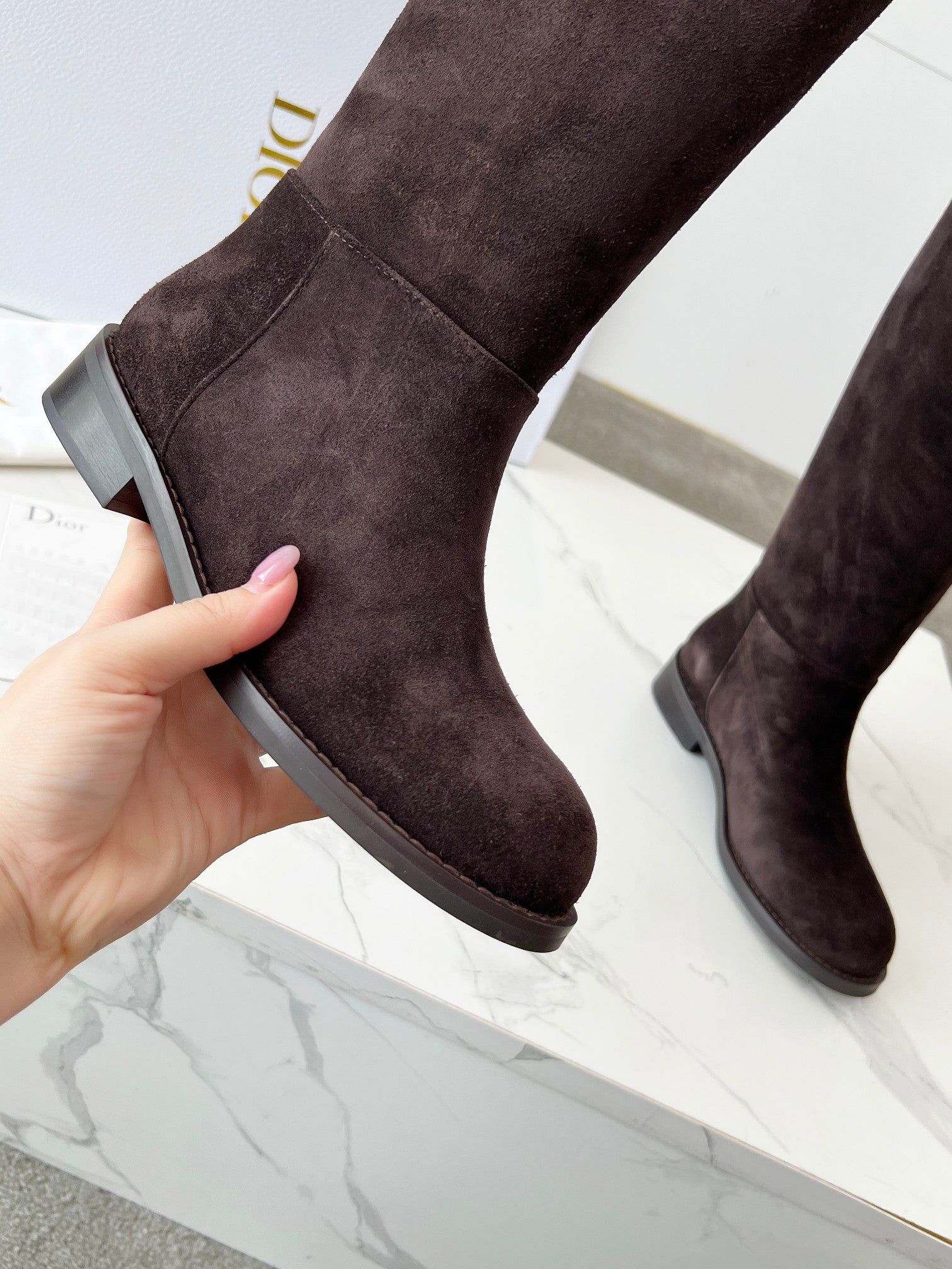 Dior 2025 Boot Brown Chocolate Suede 410234