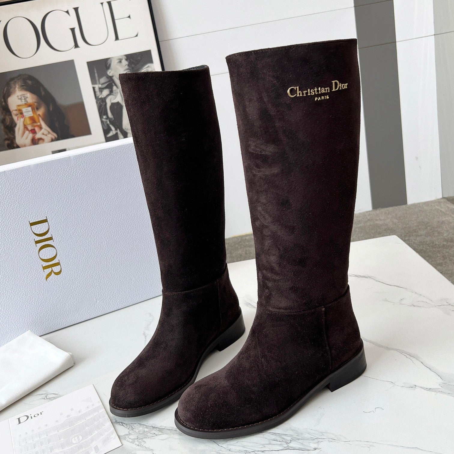 Dior 2025 Boot Brown Chocolate Suede 410234