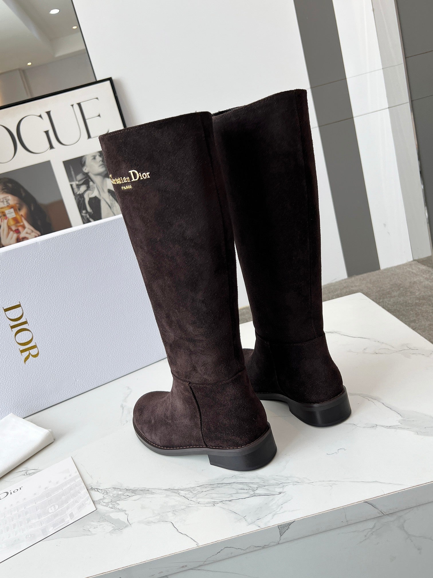 Dior 2025 Boot Brown Chocolate Suede 410234