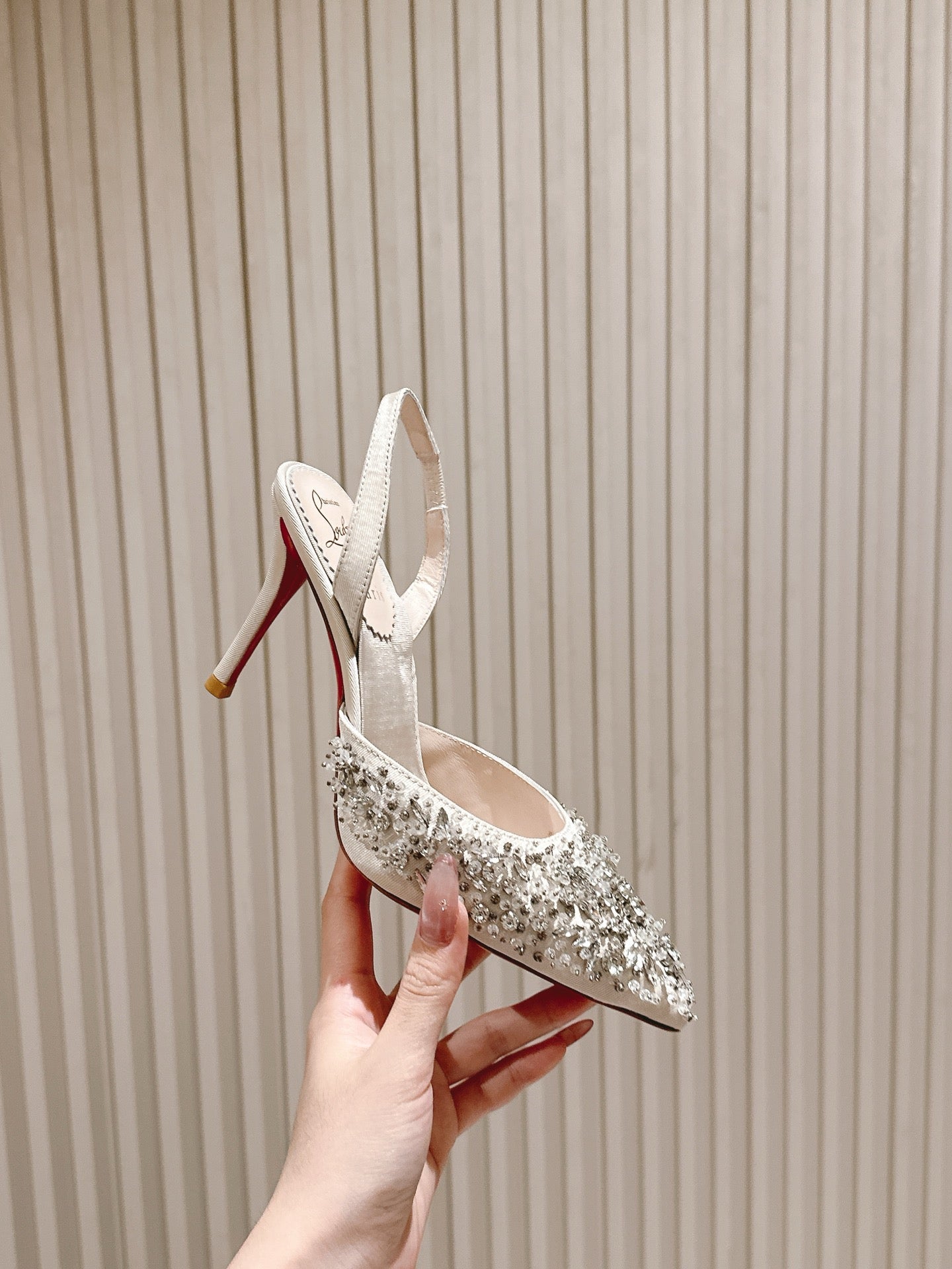 CL 25 Sling Back Beige Imported Original Special 346317