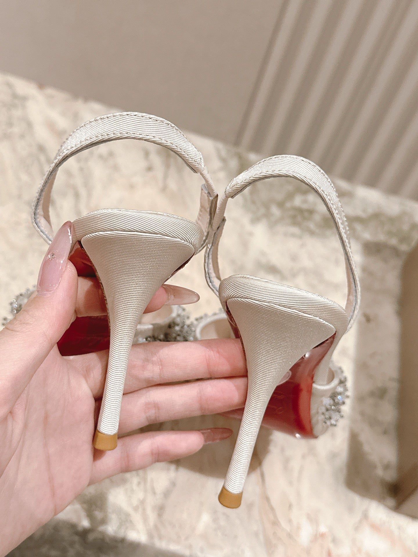 CL 25 Sling Back Beige Imported Original Special 346317