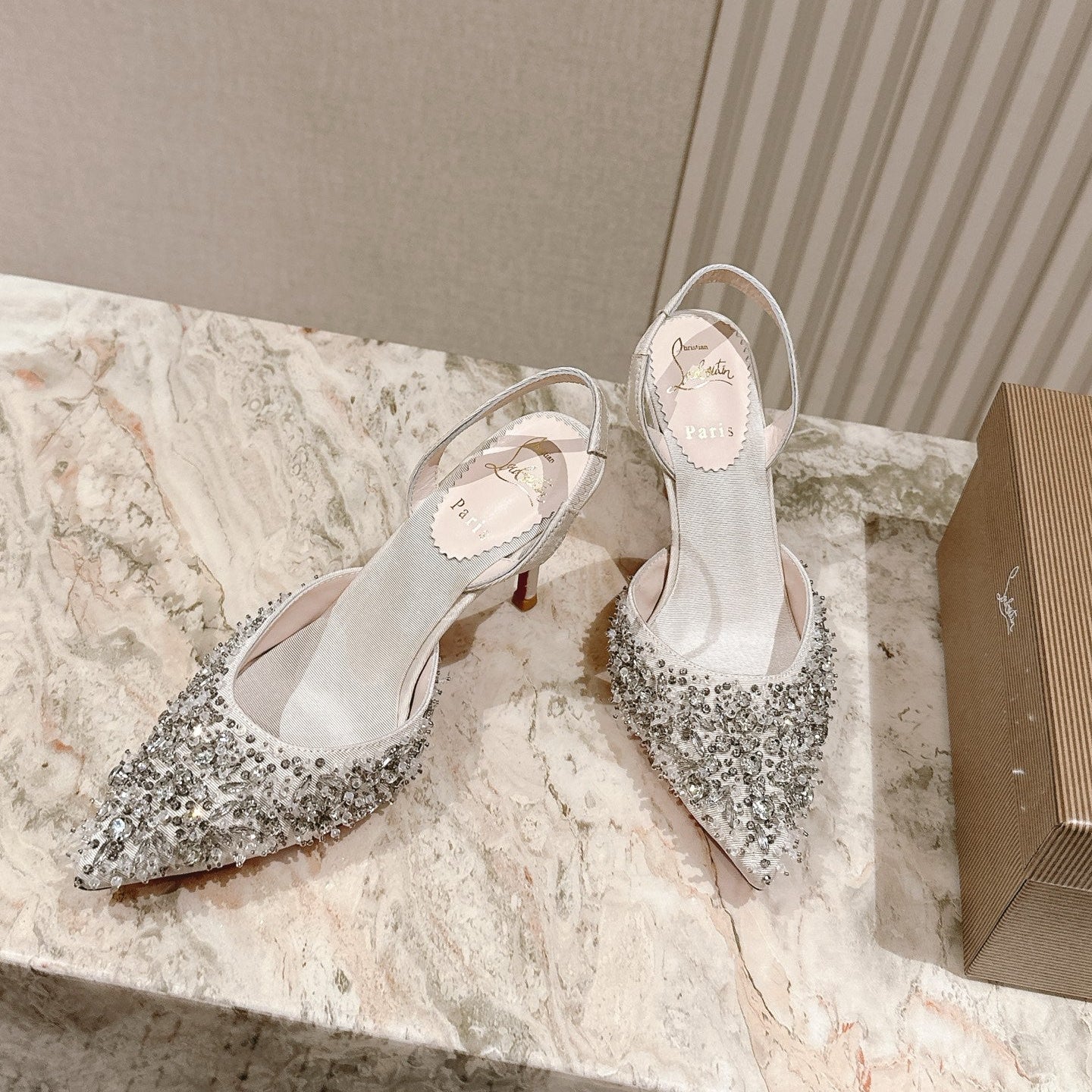 CL 25 Sling Back Beige Imported Original Special 346317