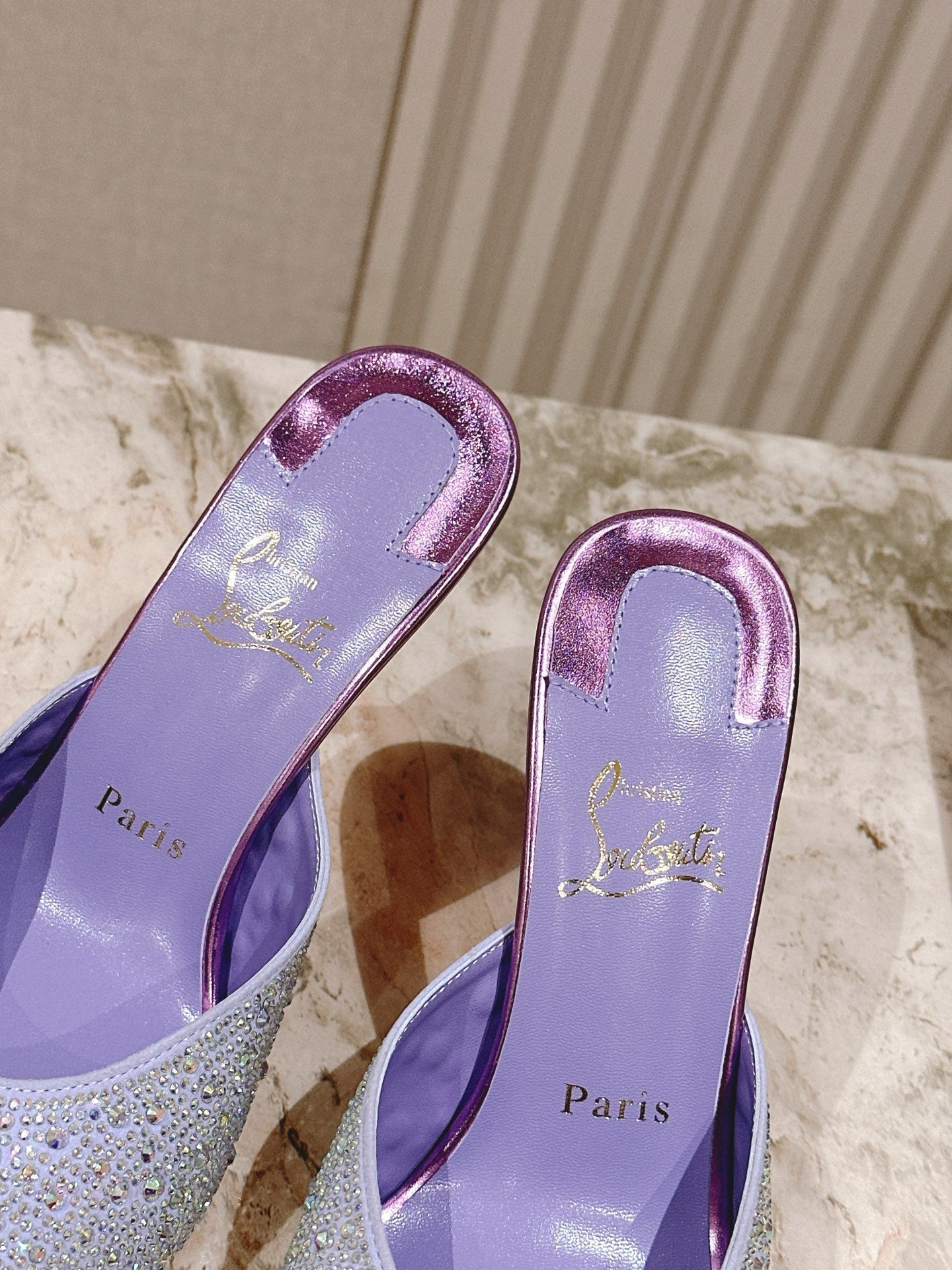 CL 25 Mules Purple Imported Original Special 346329