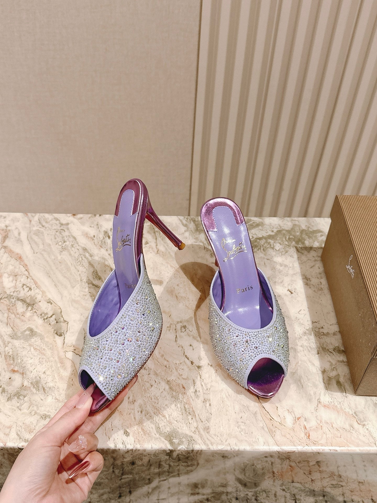 CL 25 Mules Purple Imported Original Special 346329