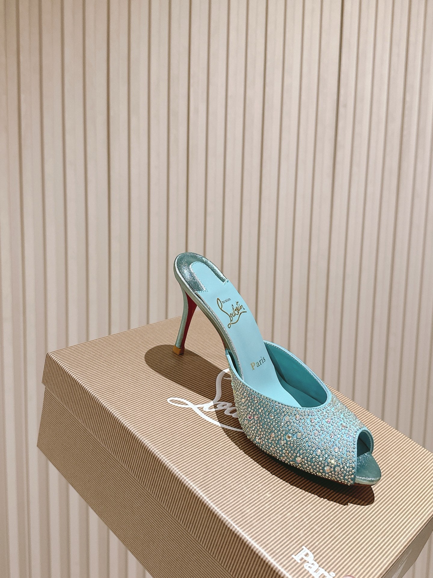 CL 25 Mules Blue Imported Original Special 346331