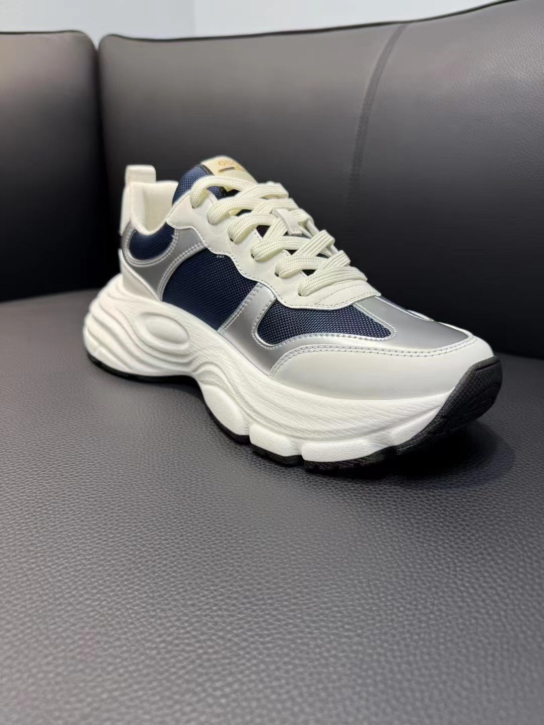 GG Men's Sneaker Blue Mesh Suede 751837