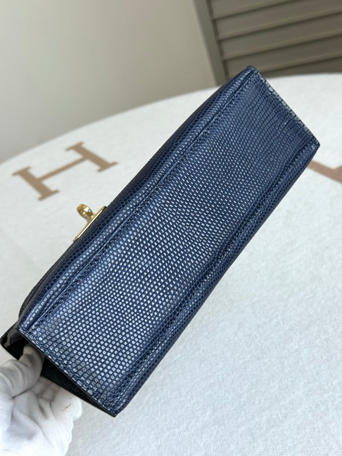 High-end Hermes 2026 Kelly Pochette 22cm Lizard Skin