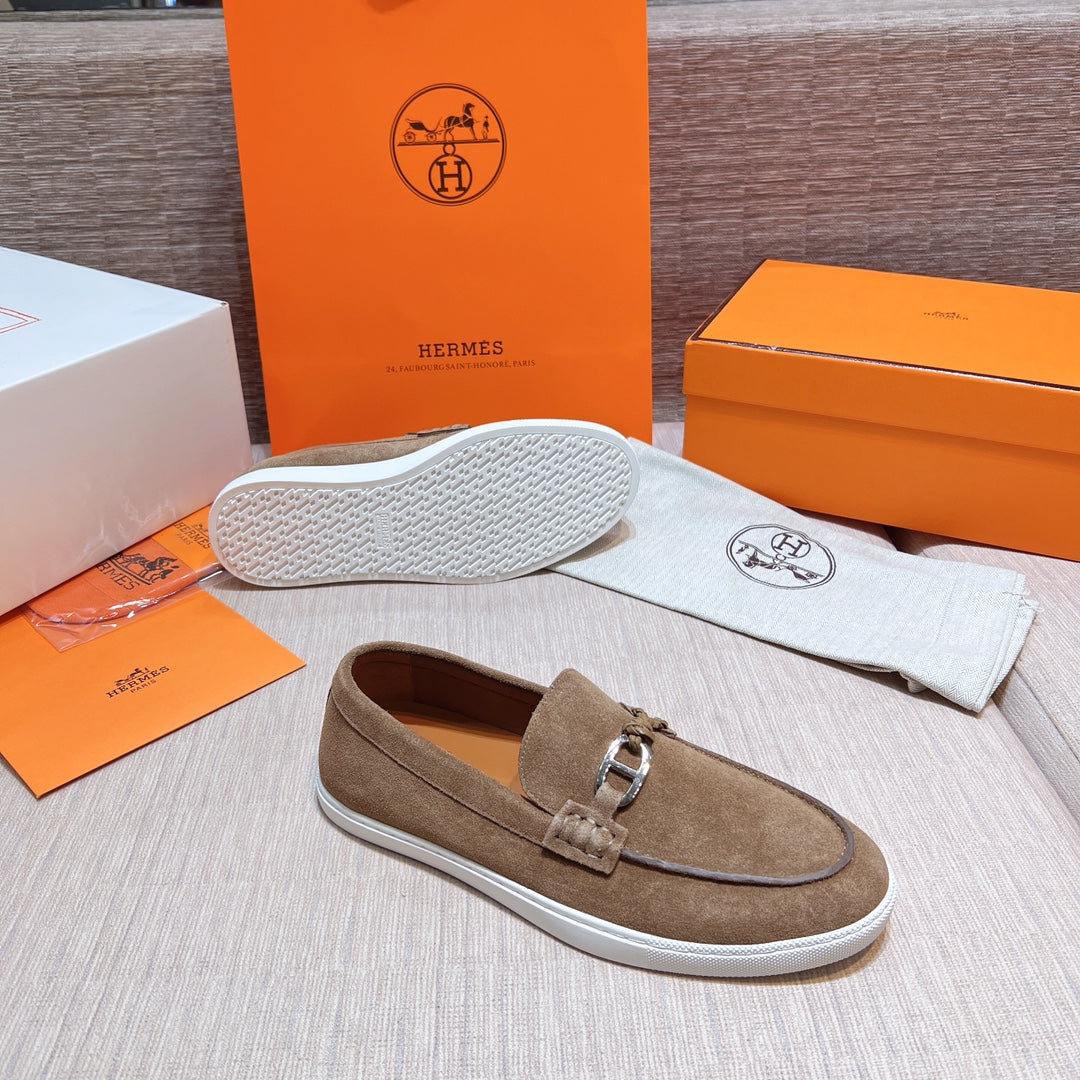 HM Men's Ignacio Loafer Dark Brown Suede 713055