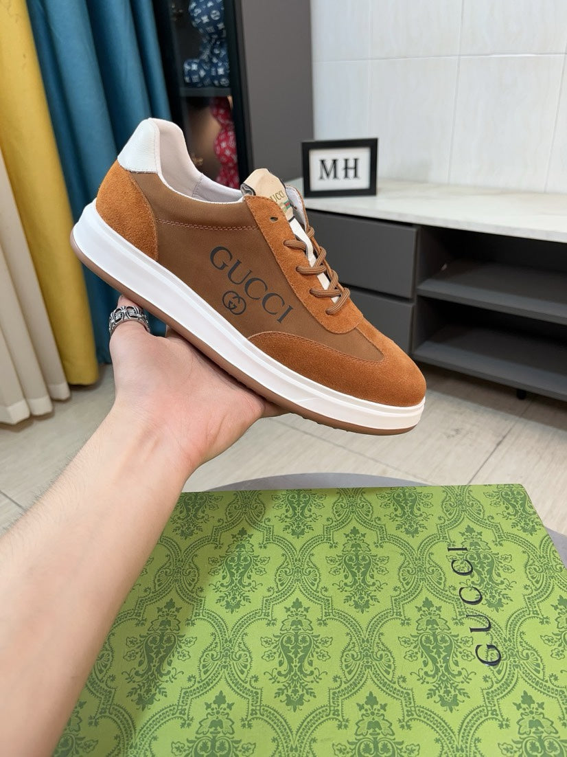 GG Men's Sneaker Brown Suede 478218