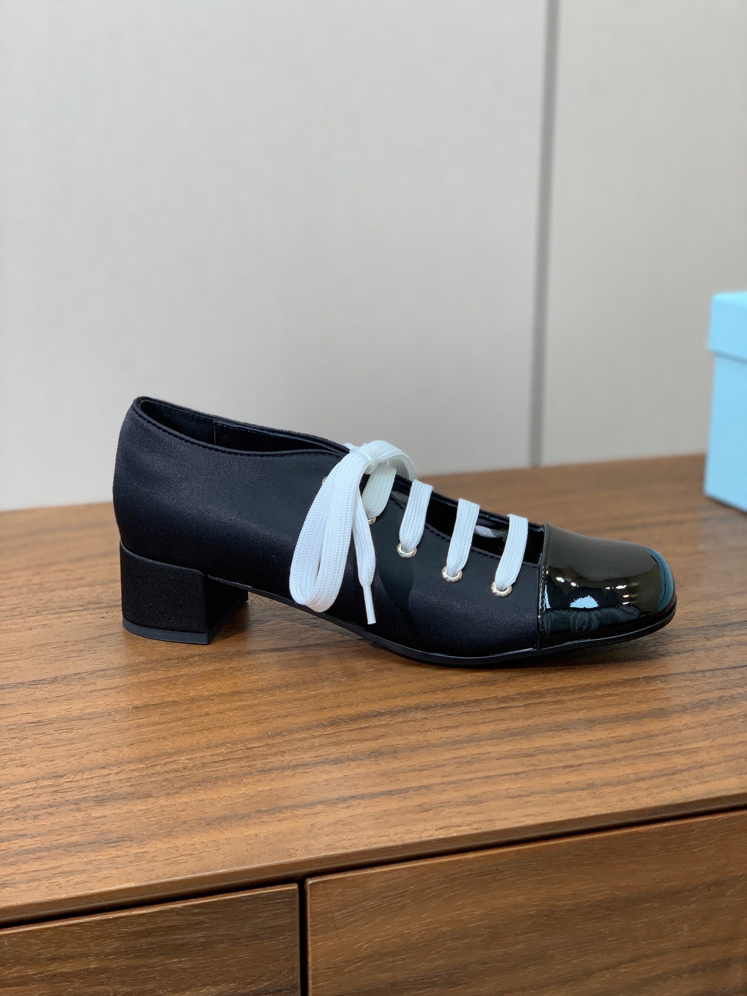 PRA 26S Chunky Heeled 40 Black Patent Leather 606373