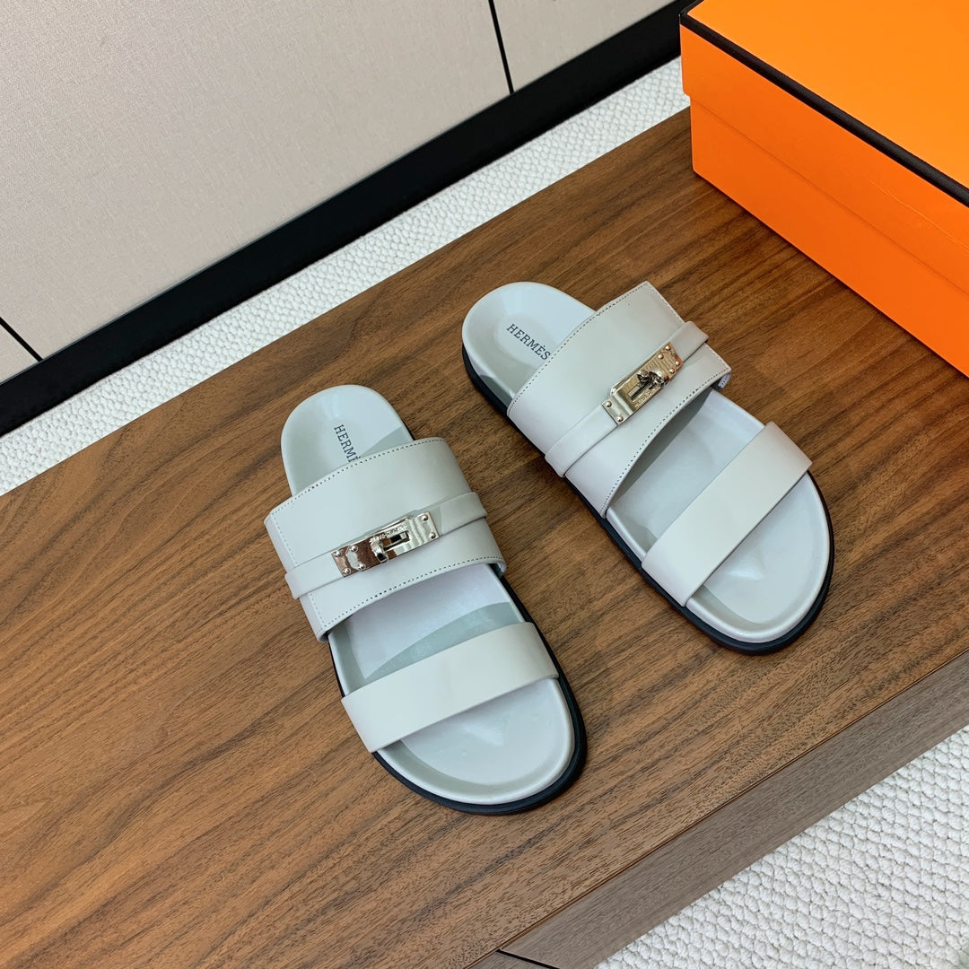 HM Jackson Sandal White Calfskin 294055