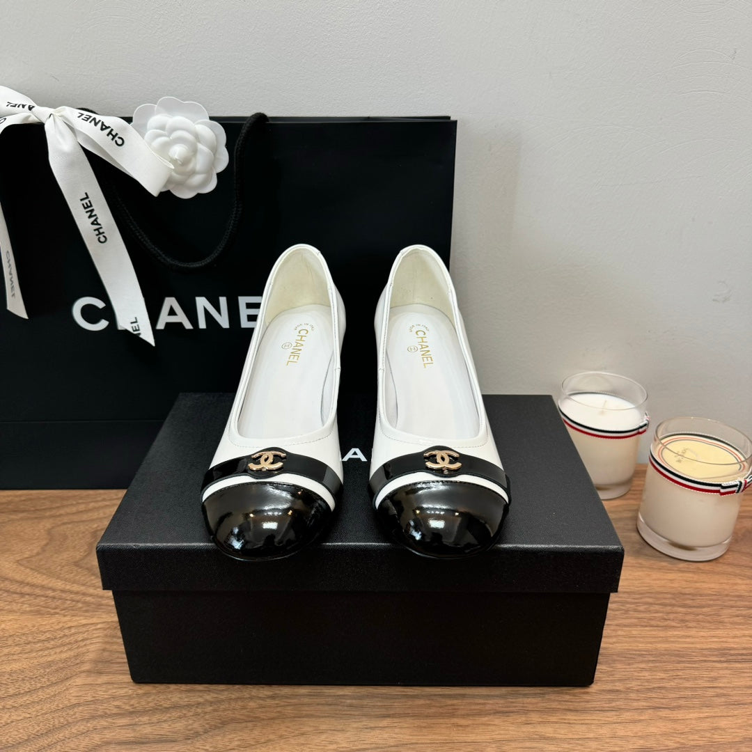 CC High Heels White Lambskin