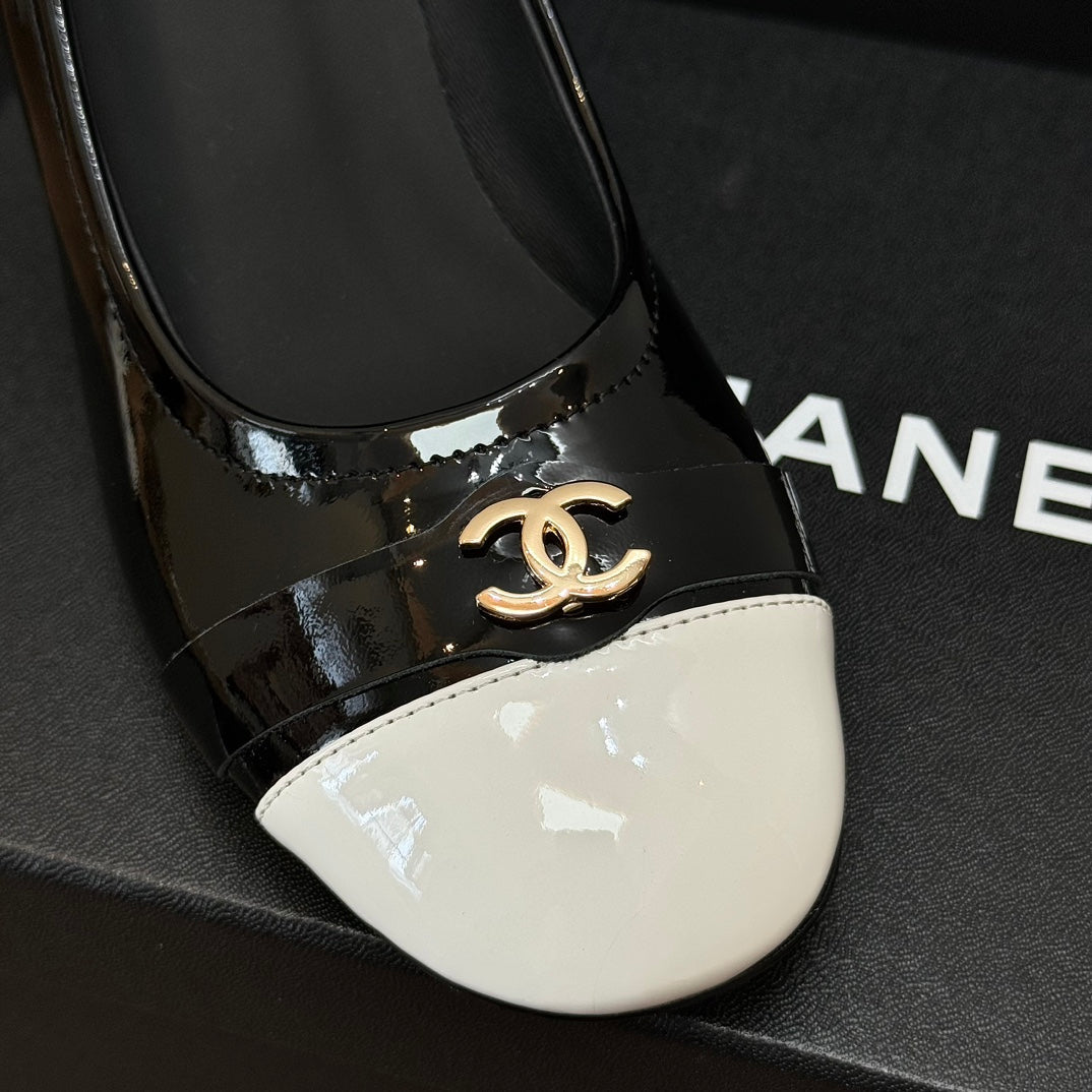 CC High Heels Black Lambskin