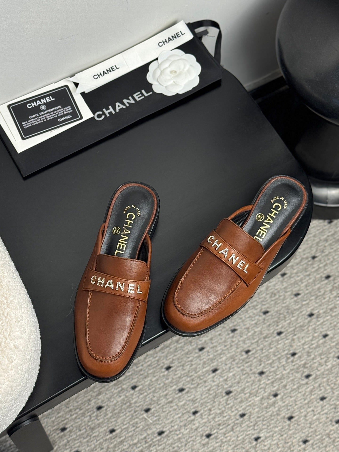 CC 25 Mules Brown Cowhide 329801