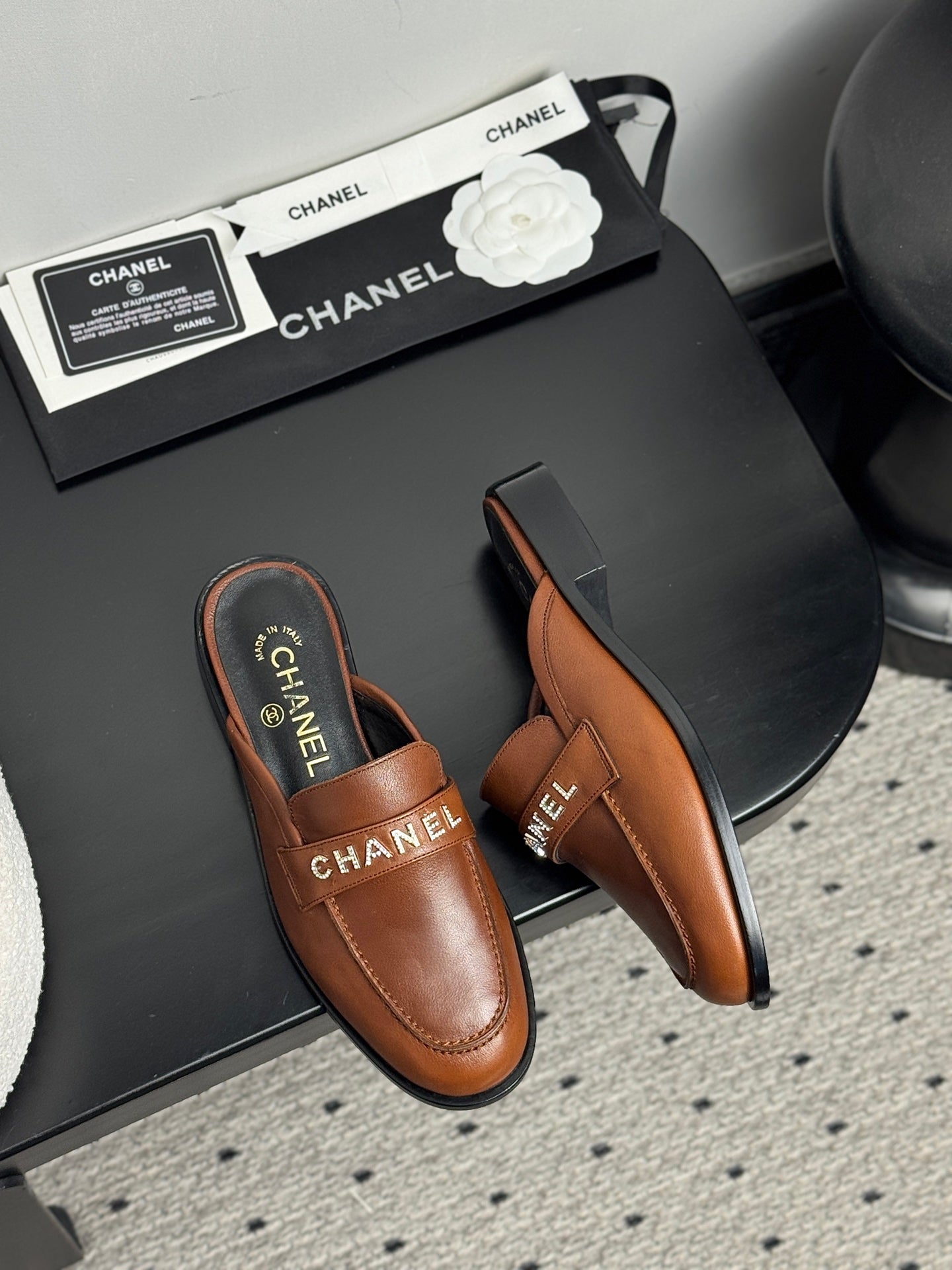 CC 25 Mules Brown Cowhide 329801