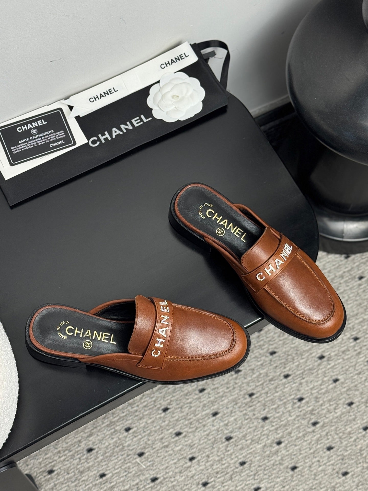 CC 25 Mules Brown Cowhide 329801