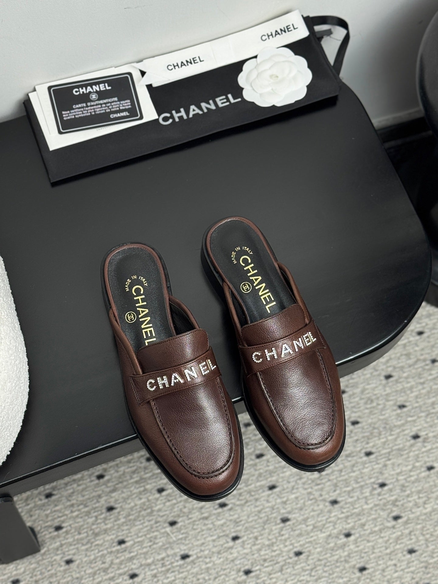 CC 25 Mules Dark Brown Cowhide 329805