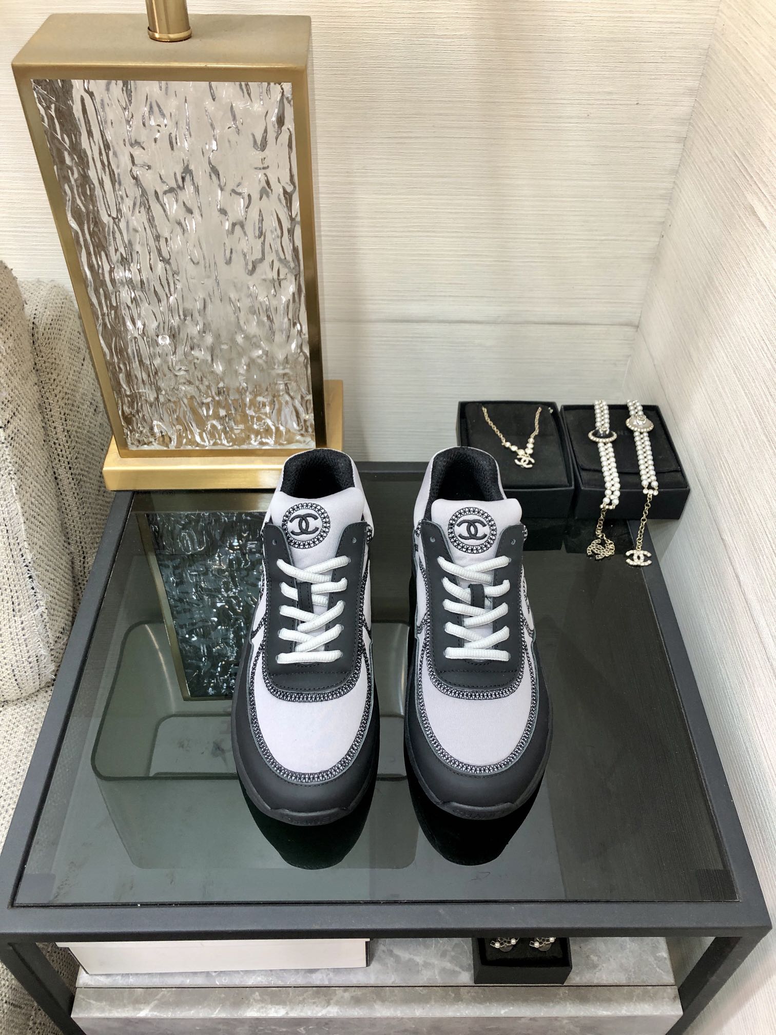 CC Sneaker Grey Black Fabric