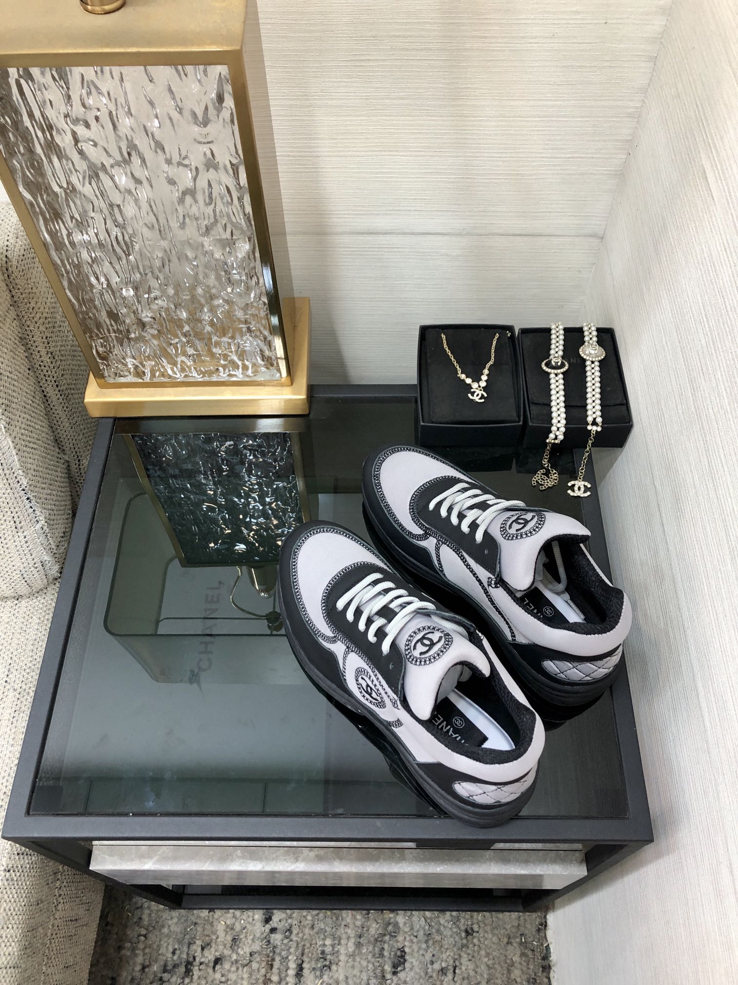 CC Sneaker Grey Black Fabric