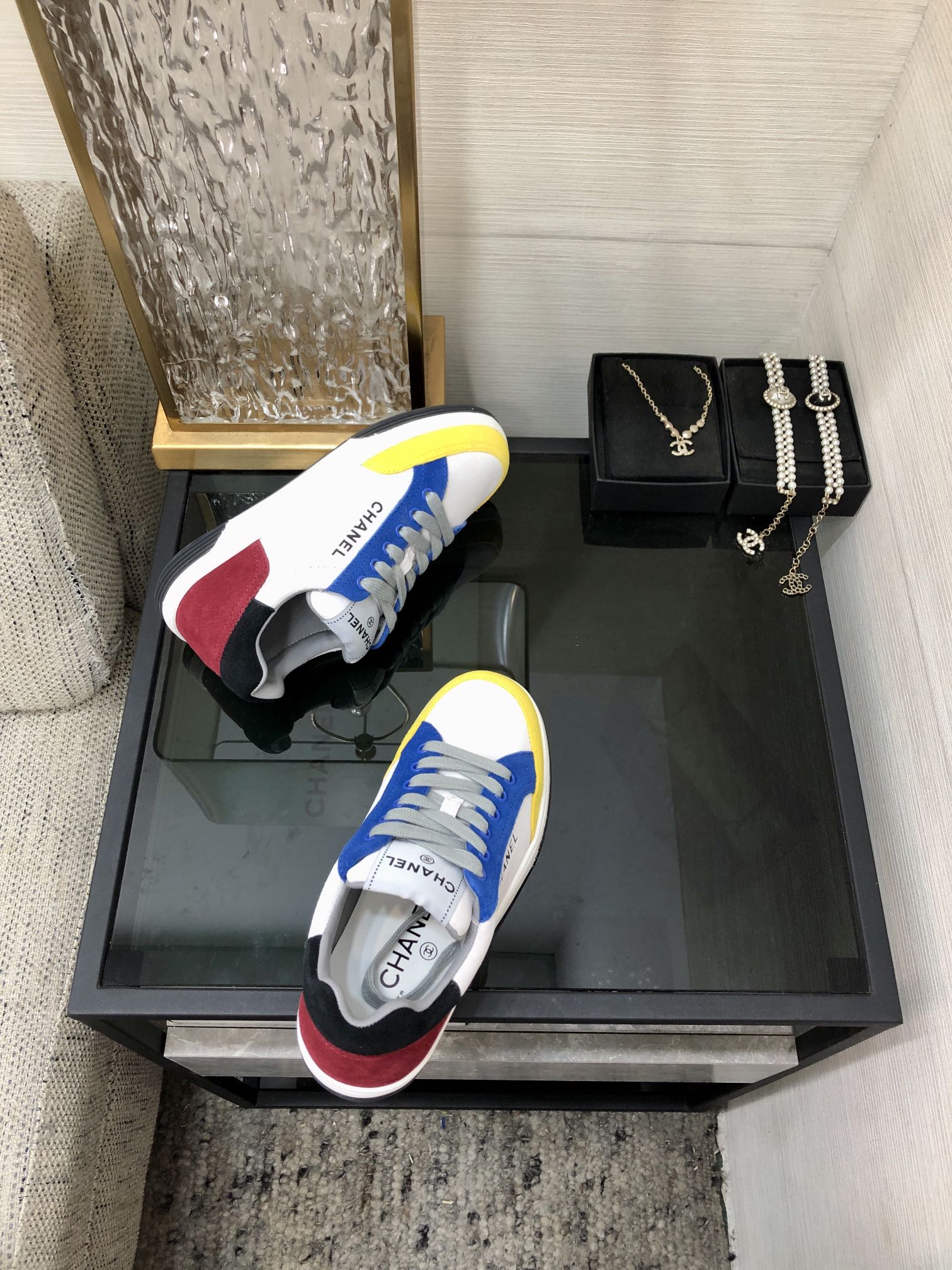 CC Sneaker Metis Casual Blue Yellow Mix Black Red Sude