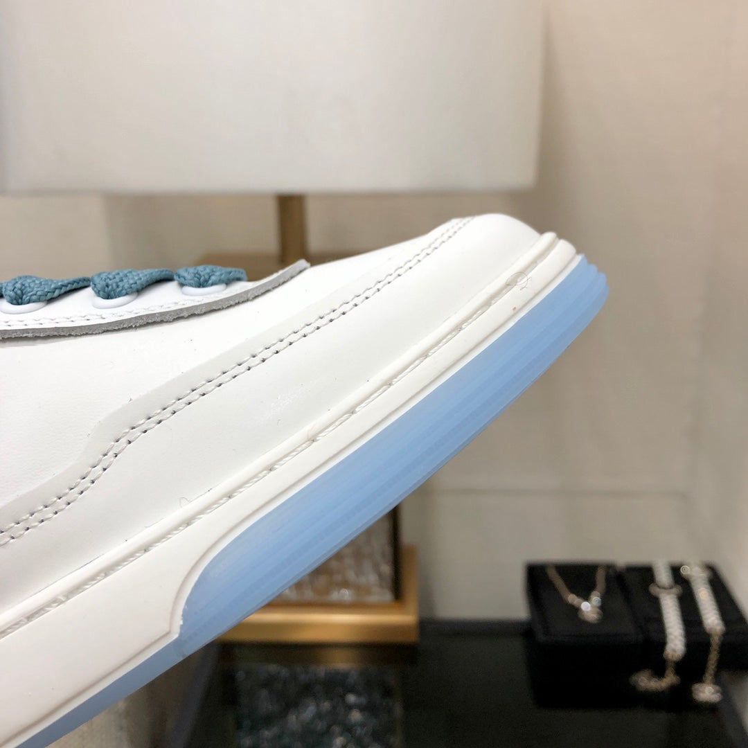 CC Sneaker Blue Mix White Cowhide