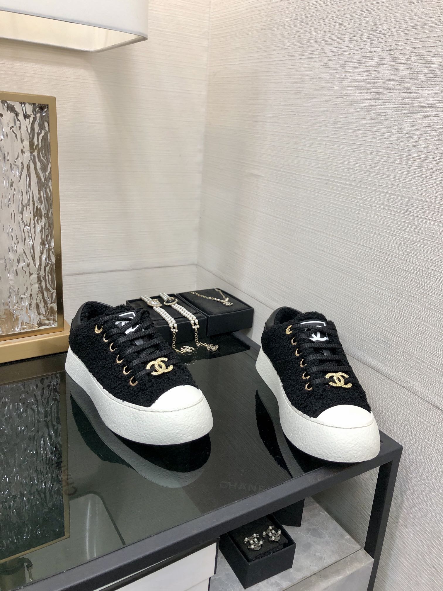 CC Low Sneaker Black Wool