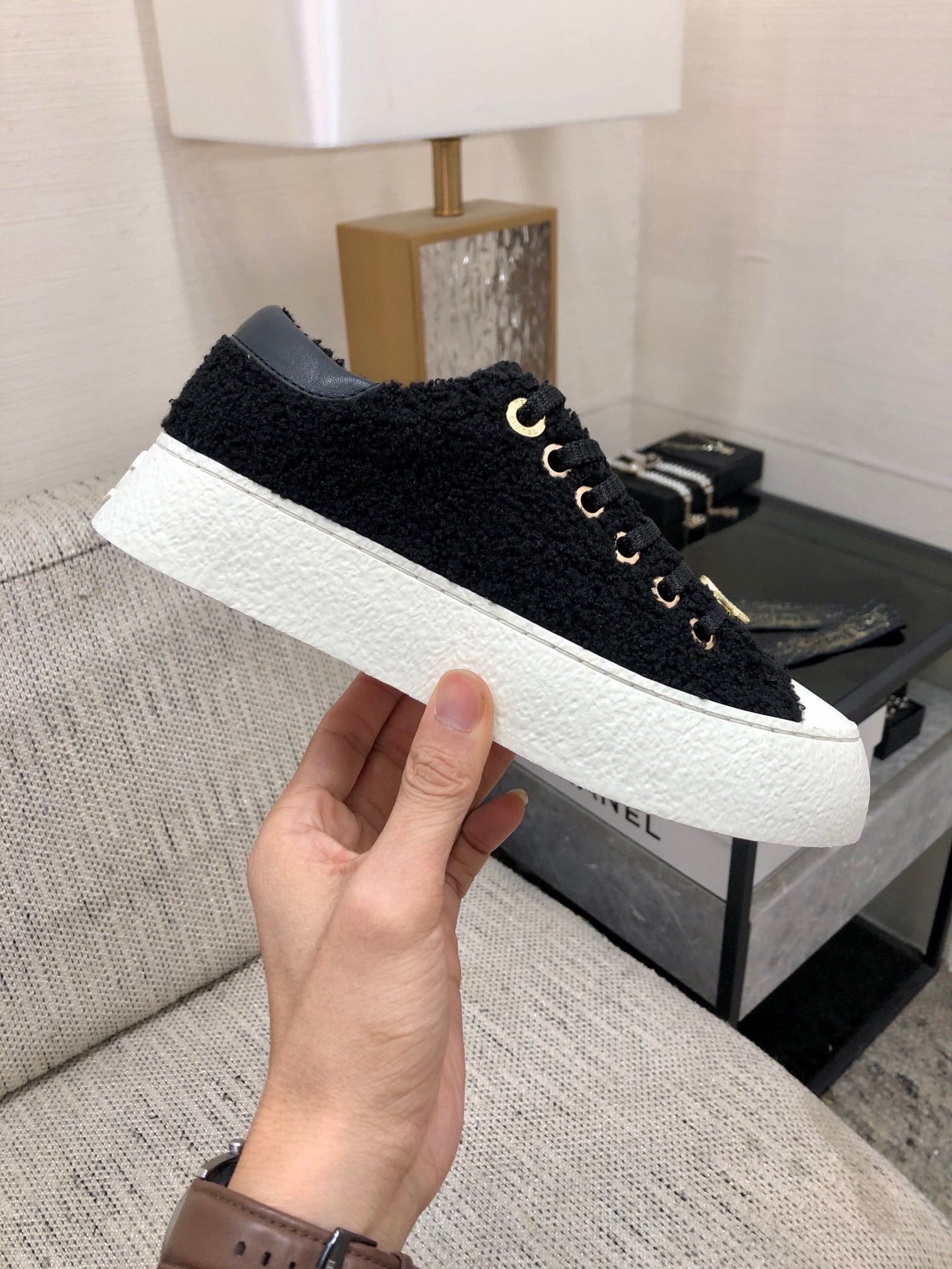CC Low Sneaker Black Wool