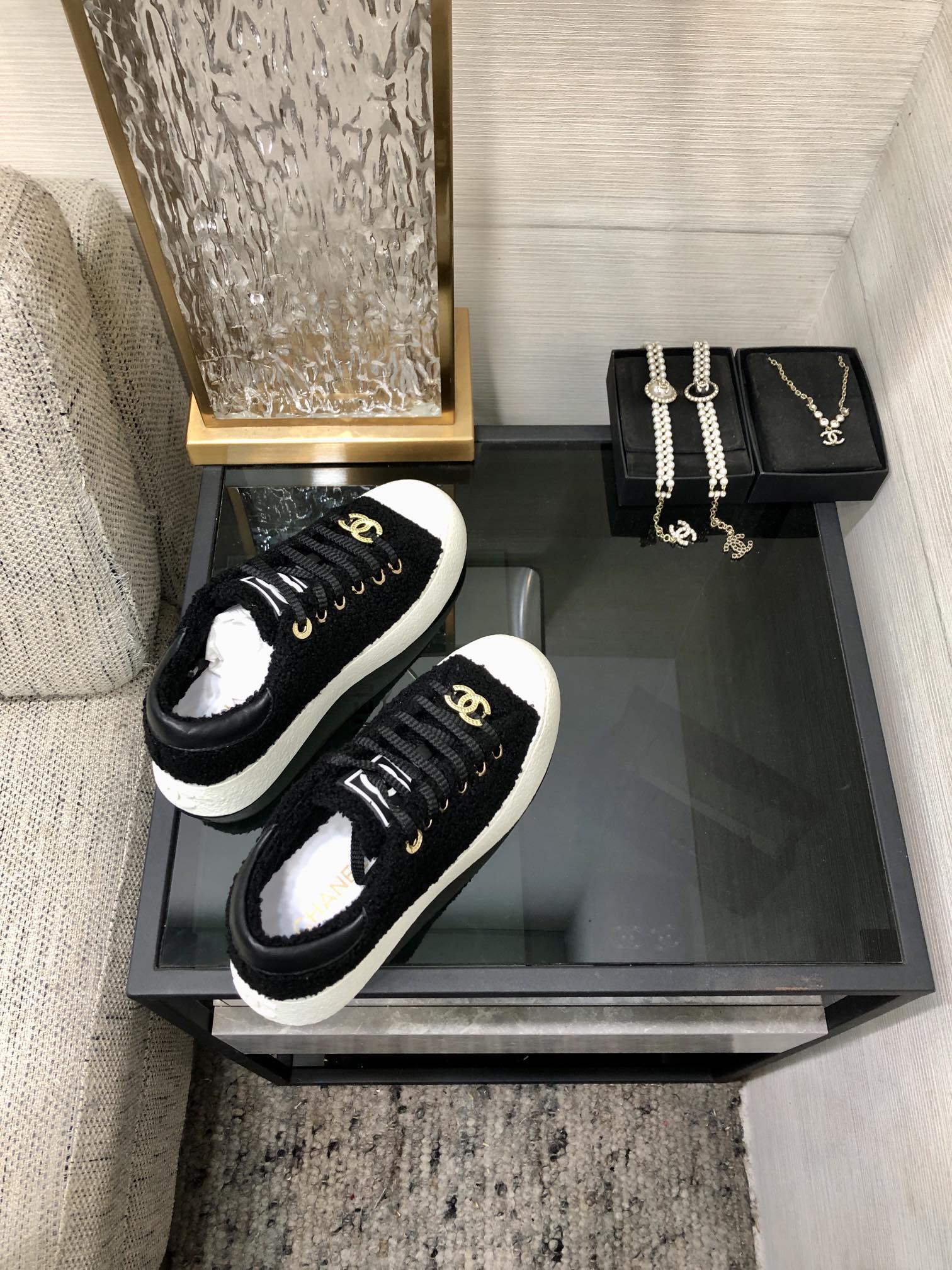 CC Low Sneaker Black Wool