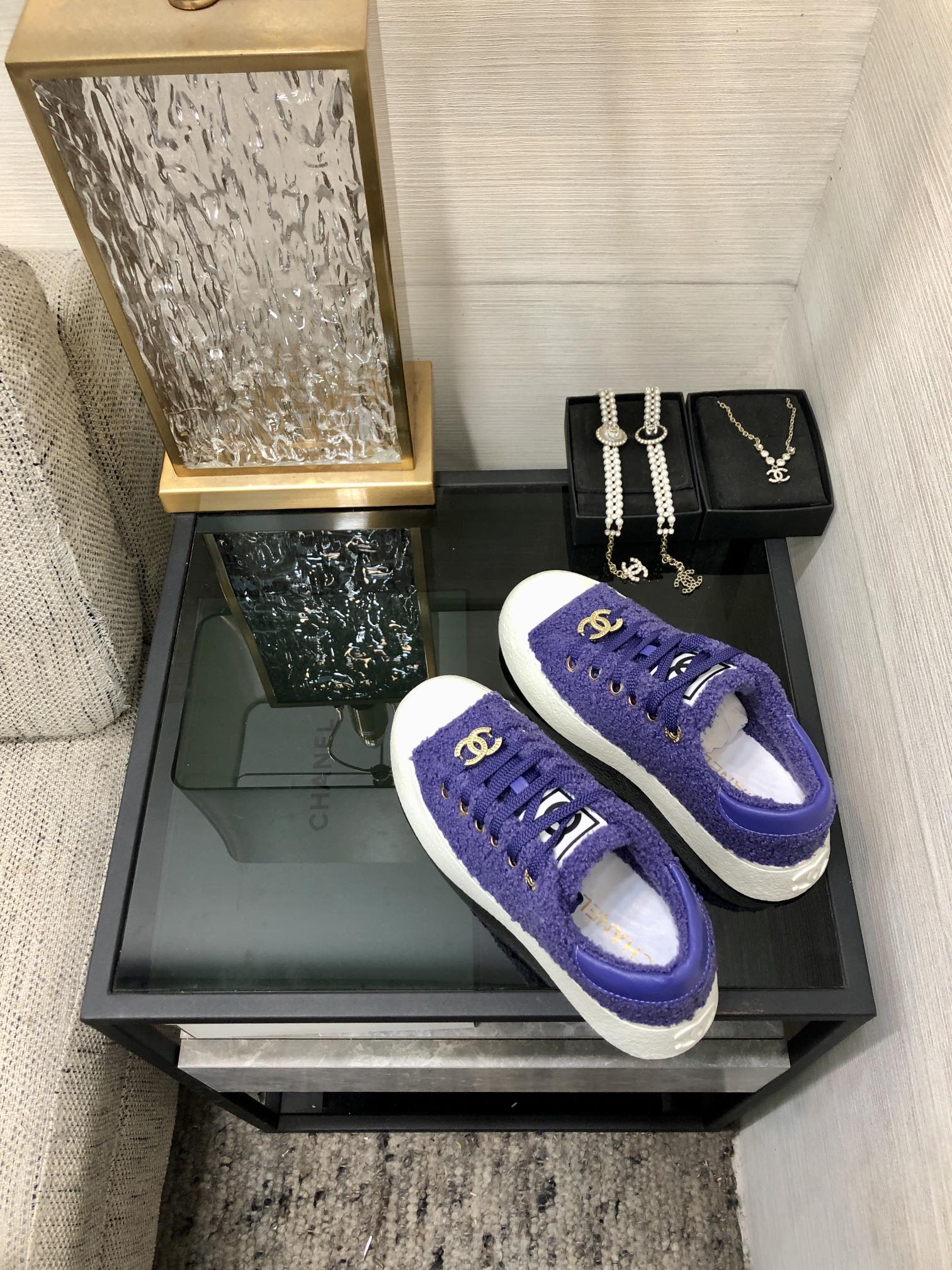 CC Low Sneaker Purple Wool