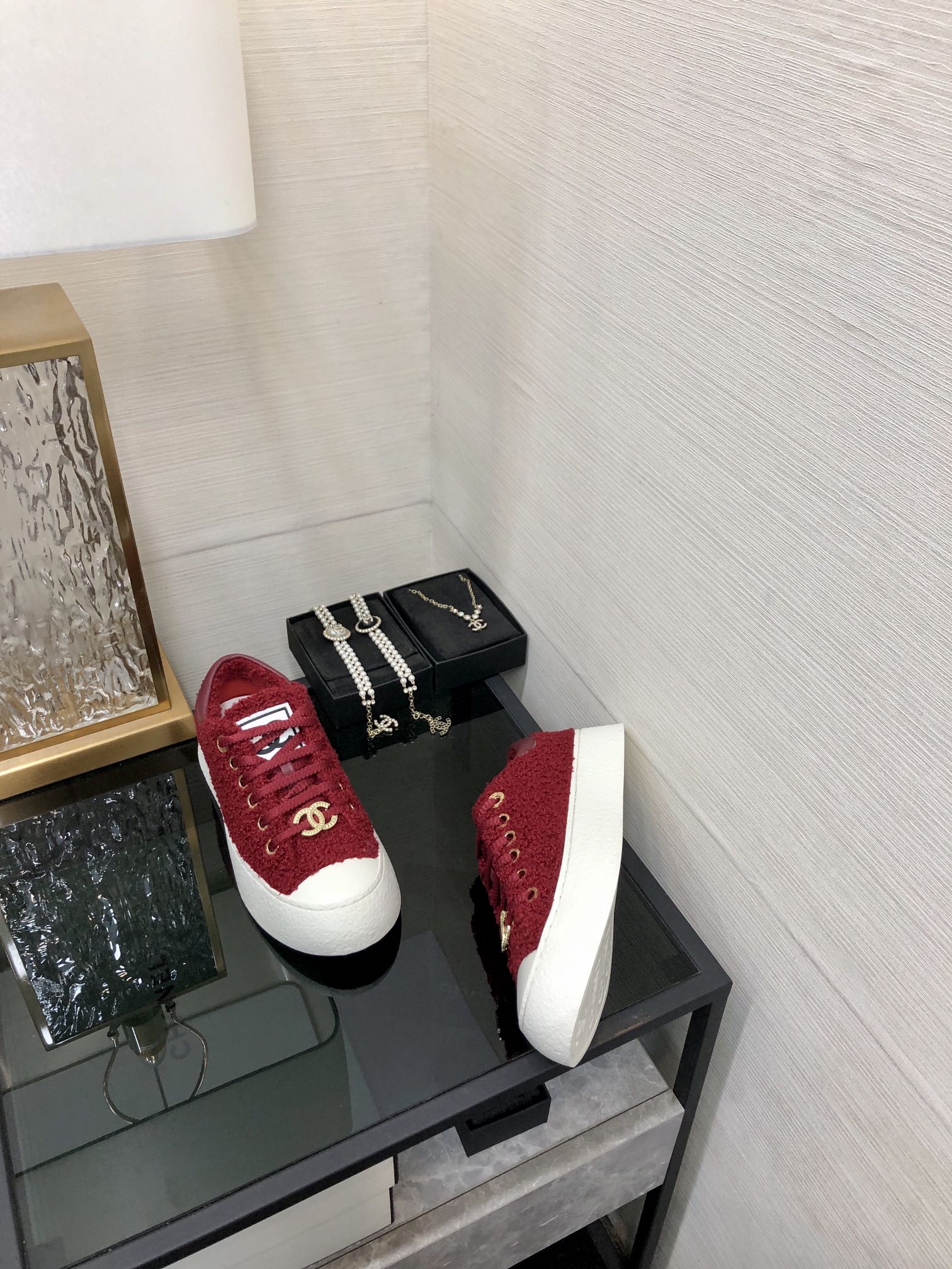 CC Low Sneaker Red Wool