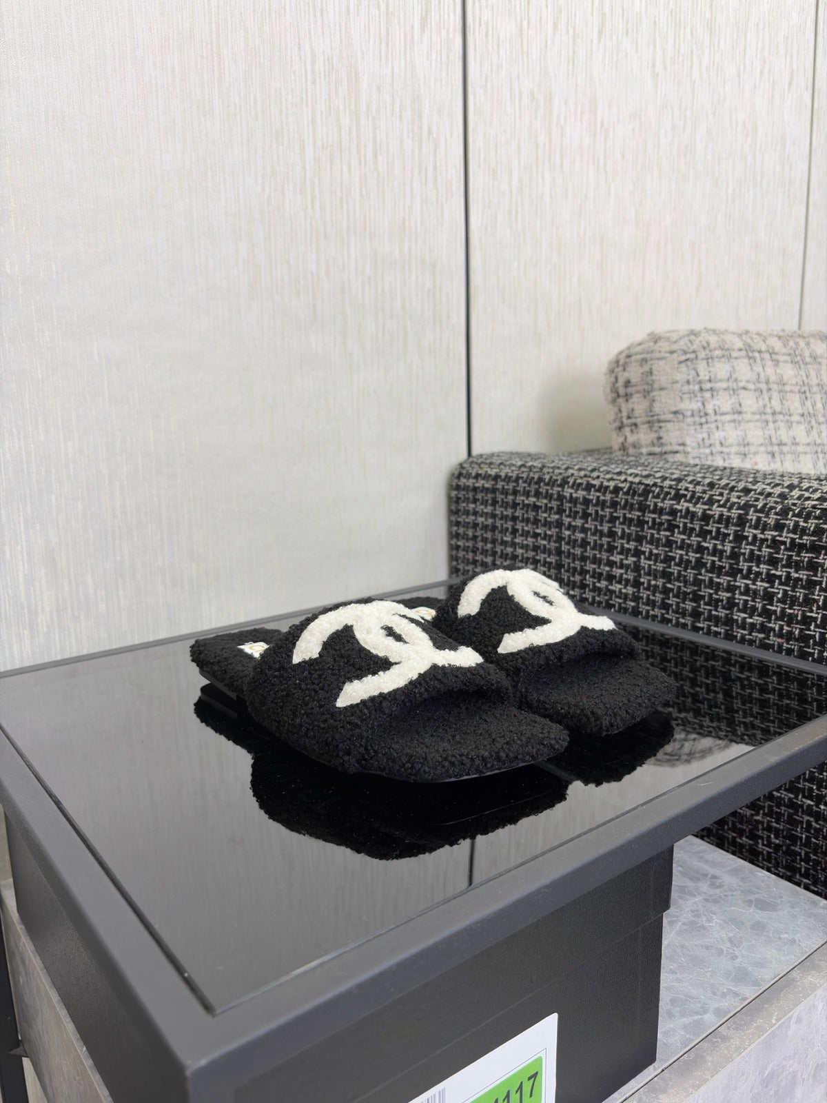 Chanel 2026 Square Toe Sandals Wool 128086