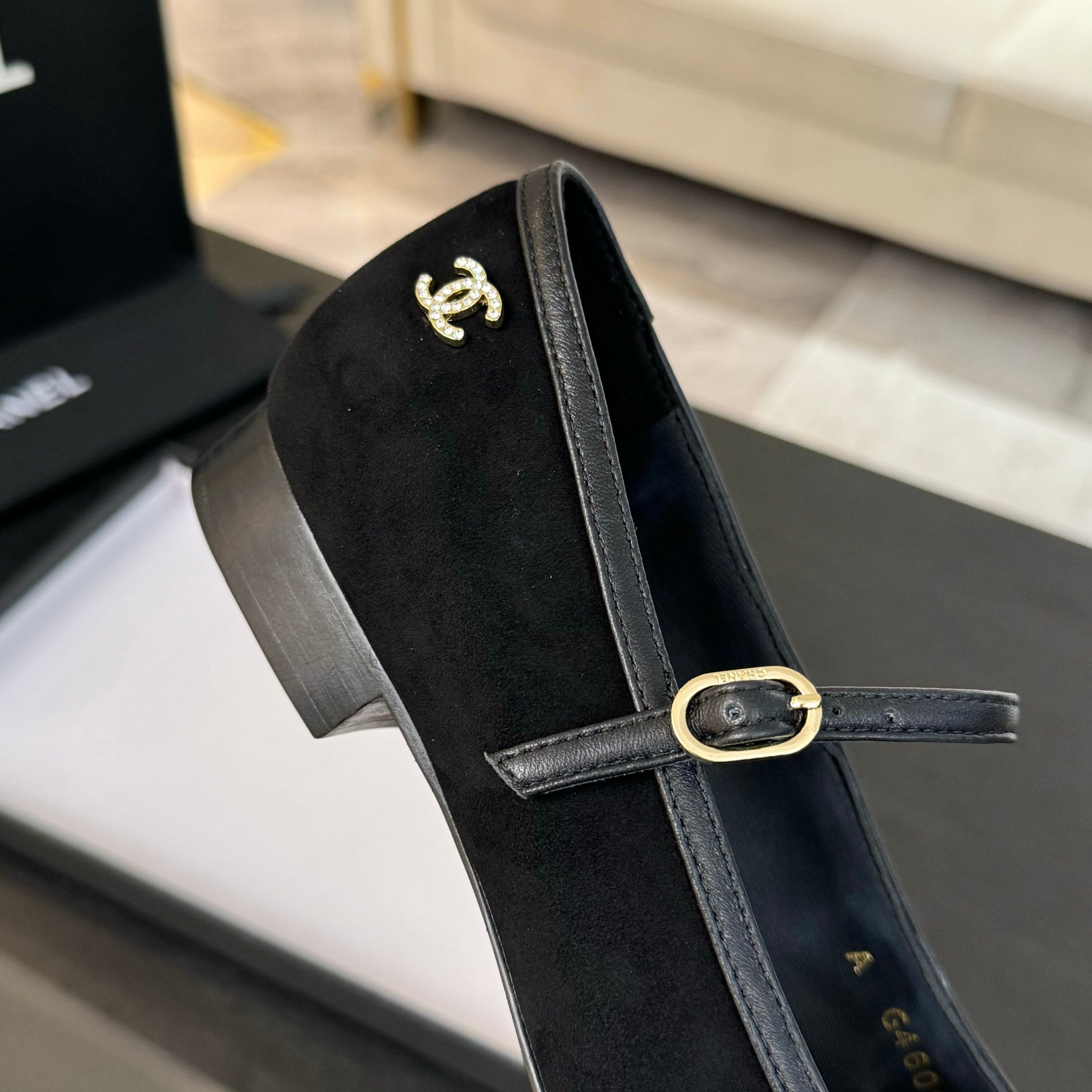 CC Mary Jane Black Suede