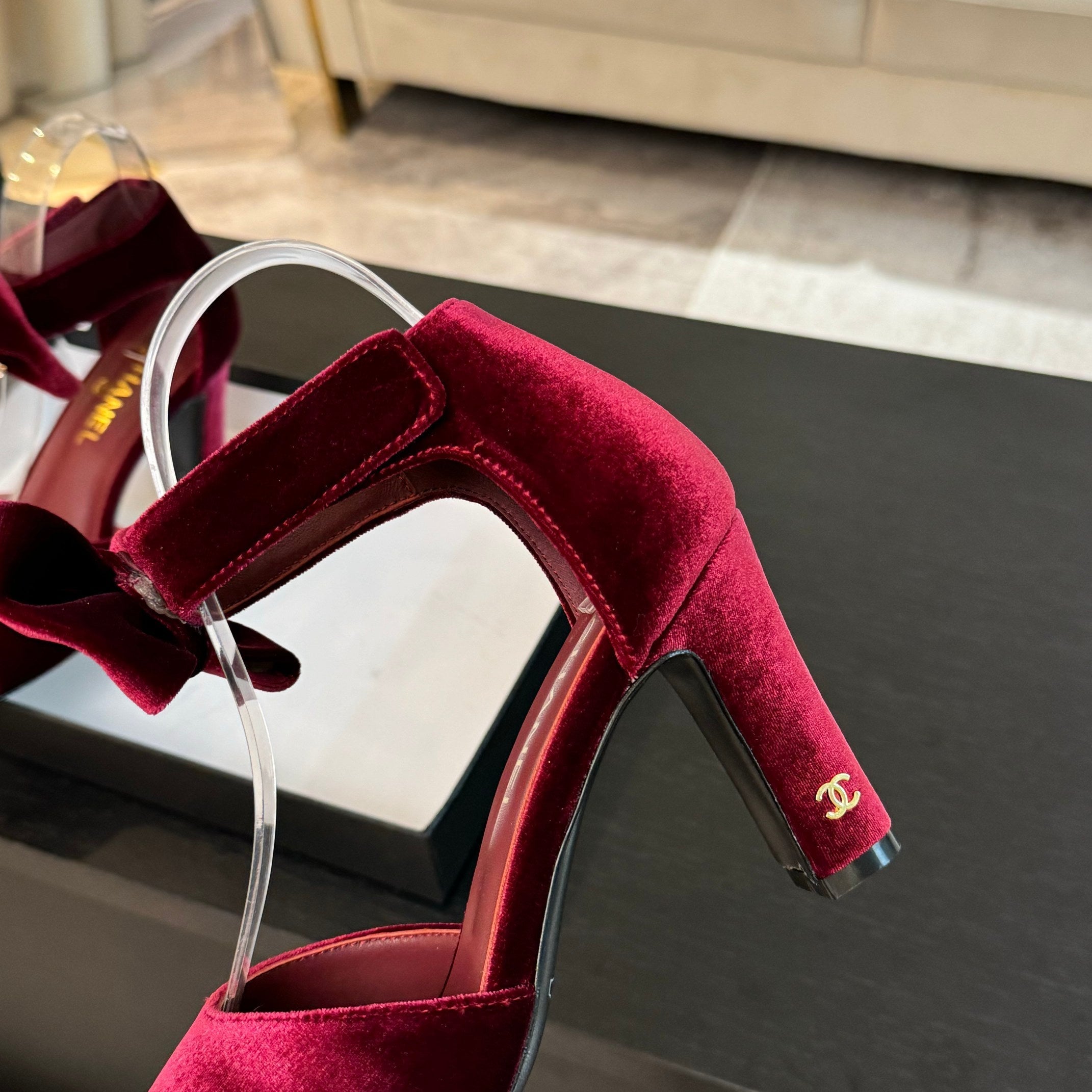 CC Sandals Red Velvet