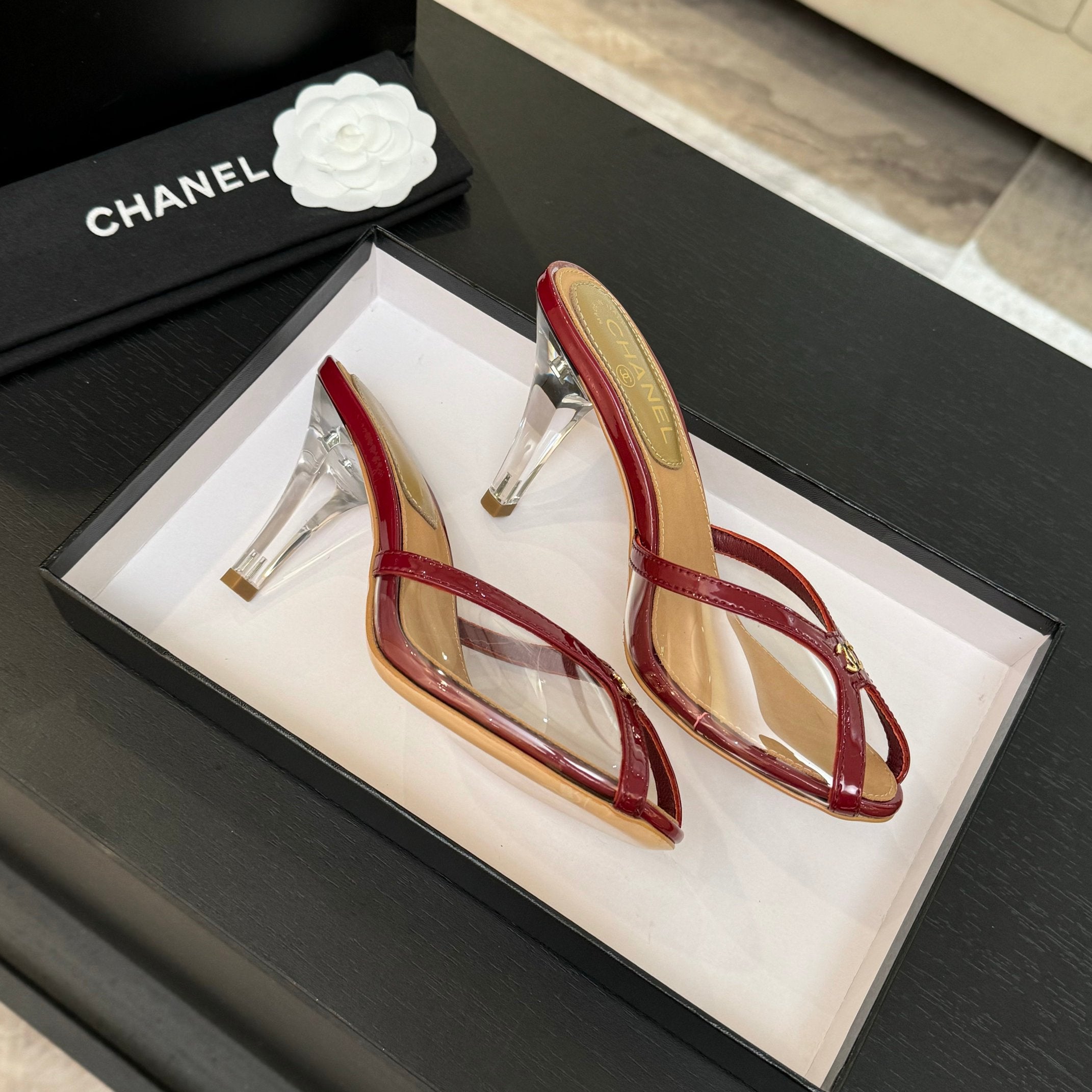 Chanel 2026 Mule Sandal 70mm Suede Leather 671441