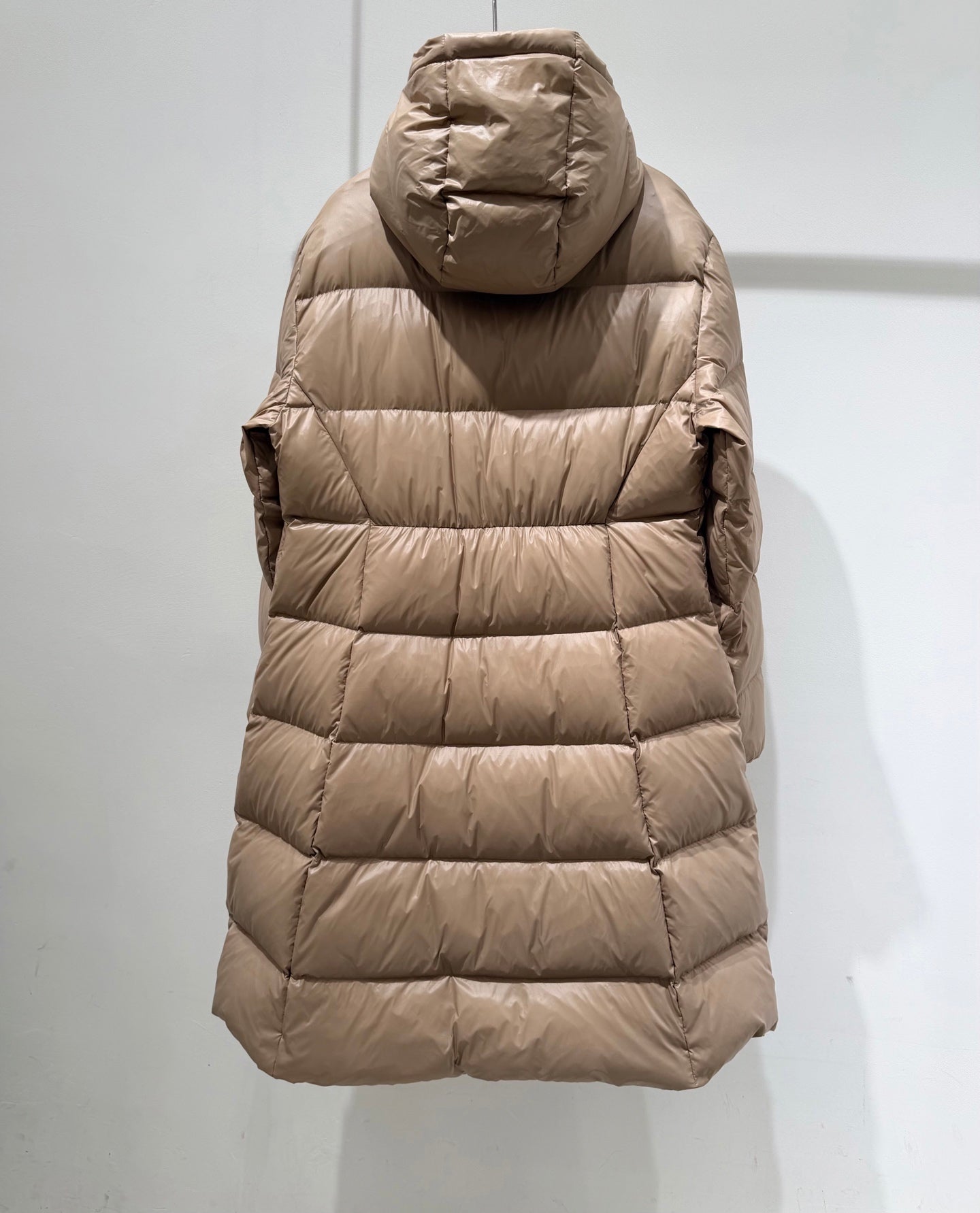 MC 2025 Long Jacket Beige Nylon Down