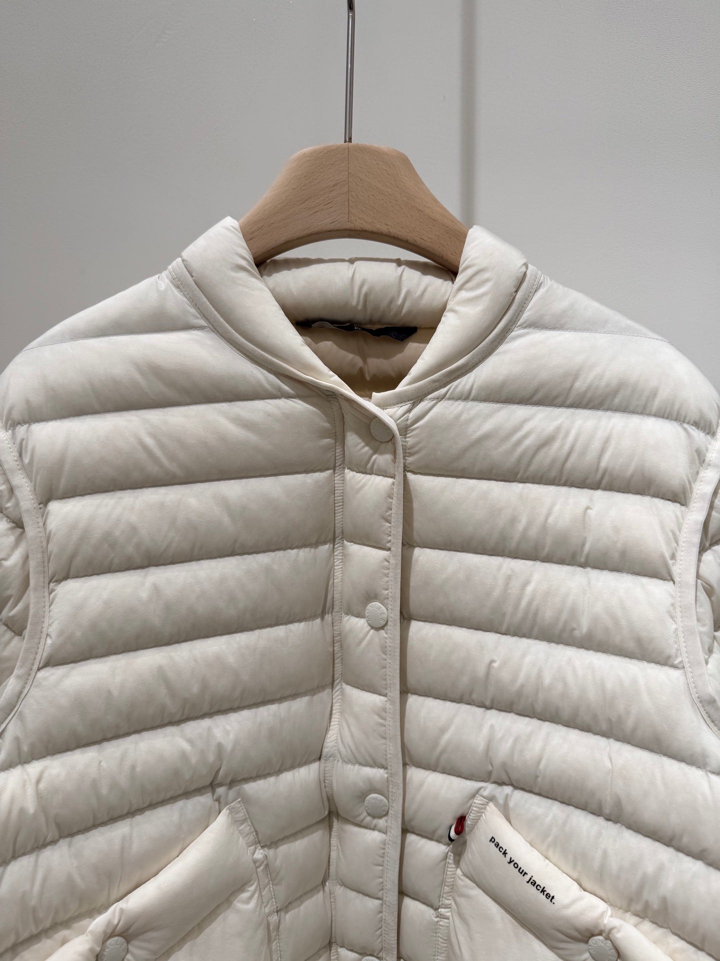 MC 2025 Jacket Pink And White Nylon Down