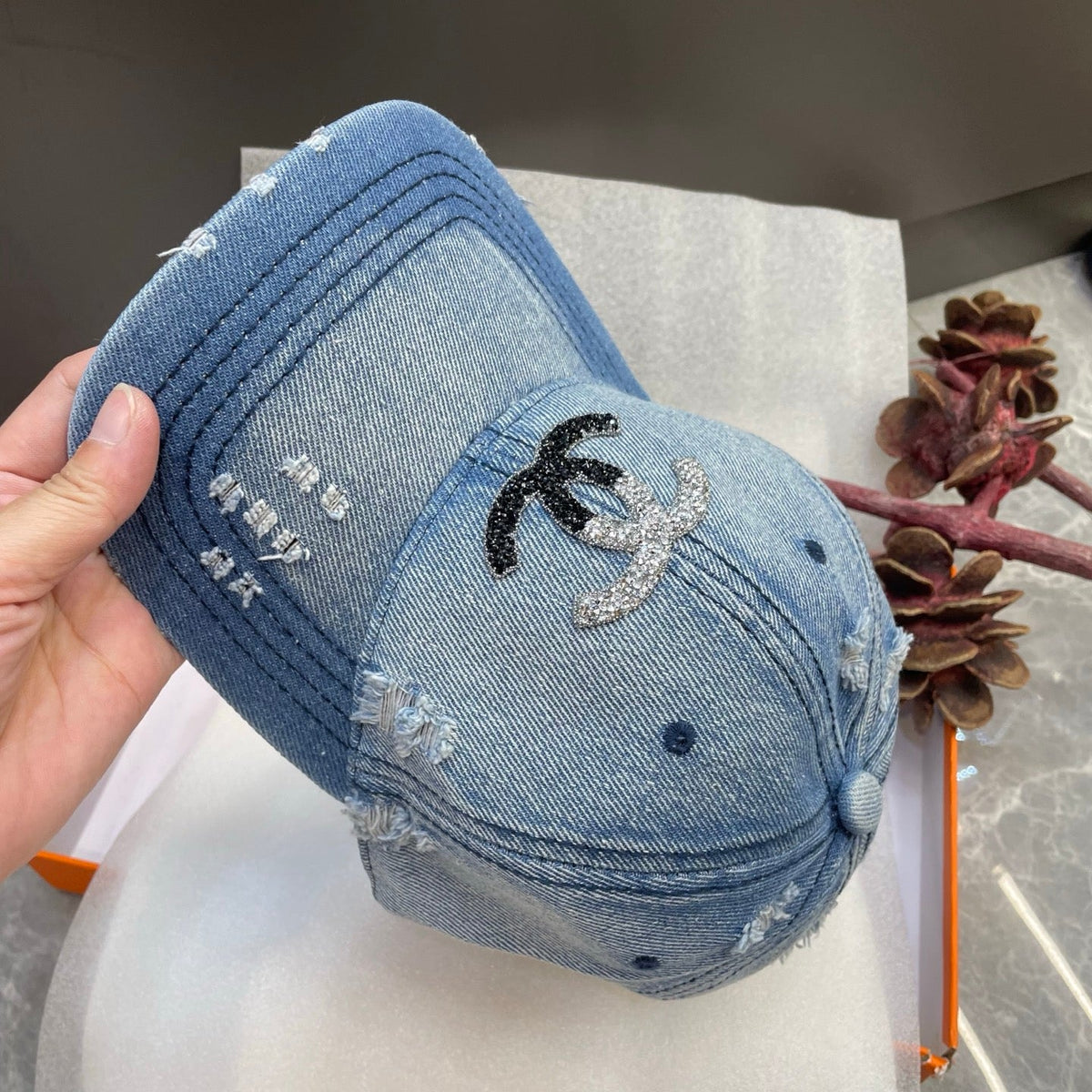 Chanel Denim Baseball Cap 213487