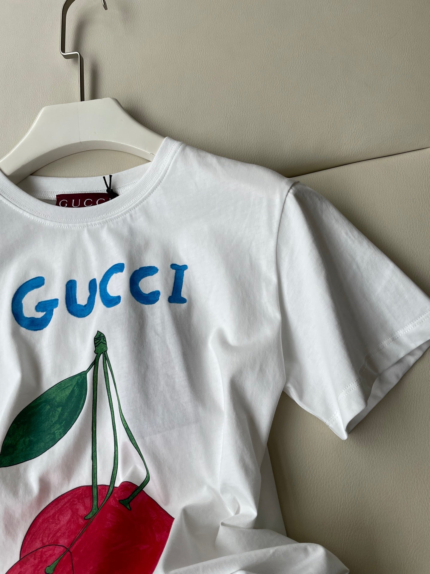 Gucci 25 Cherry T-shirt White Red Cotton
