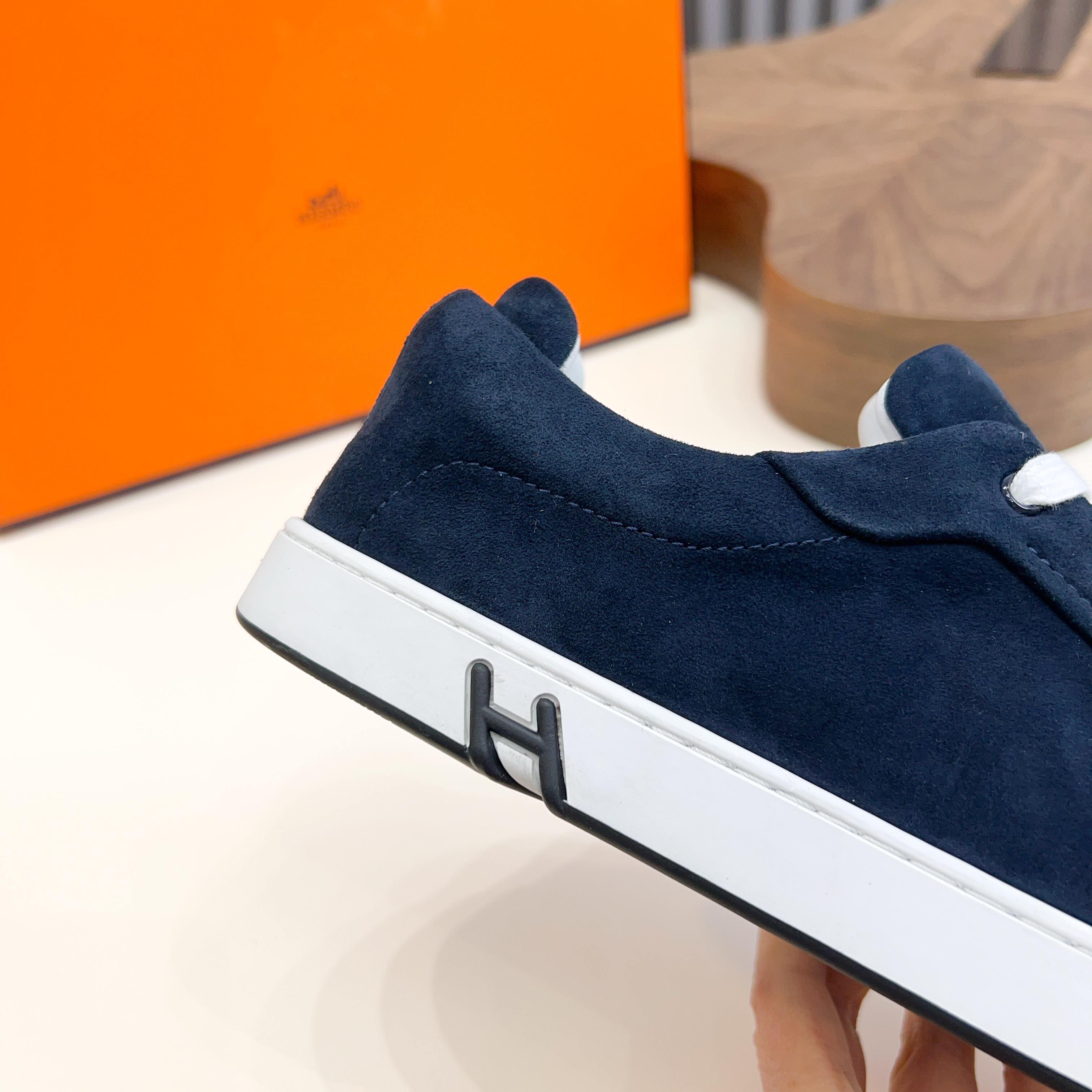 HM Men's Sneaker Navy Blue Suede 602545
