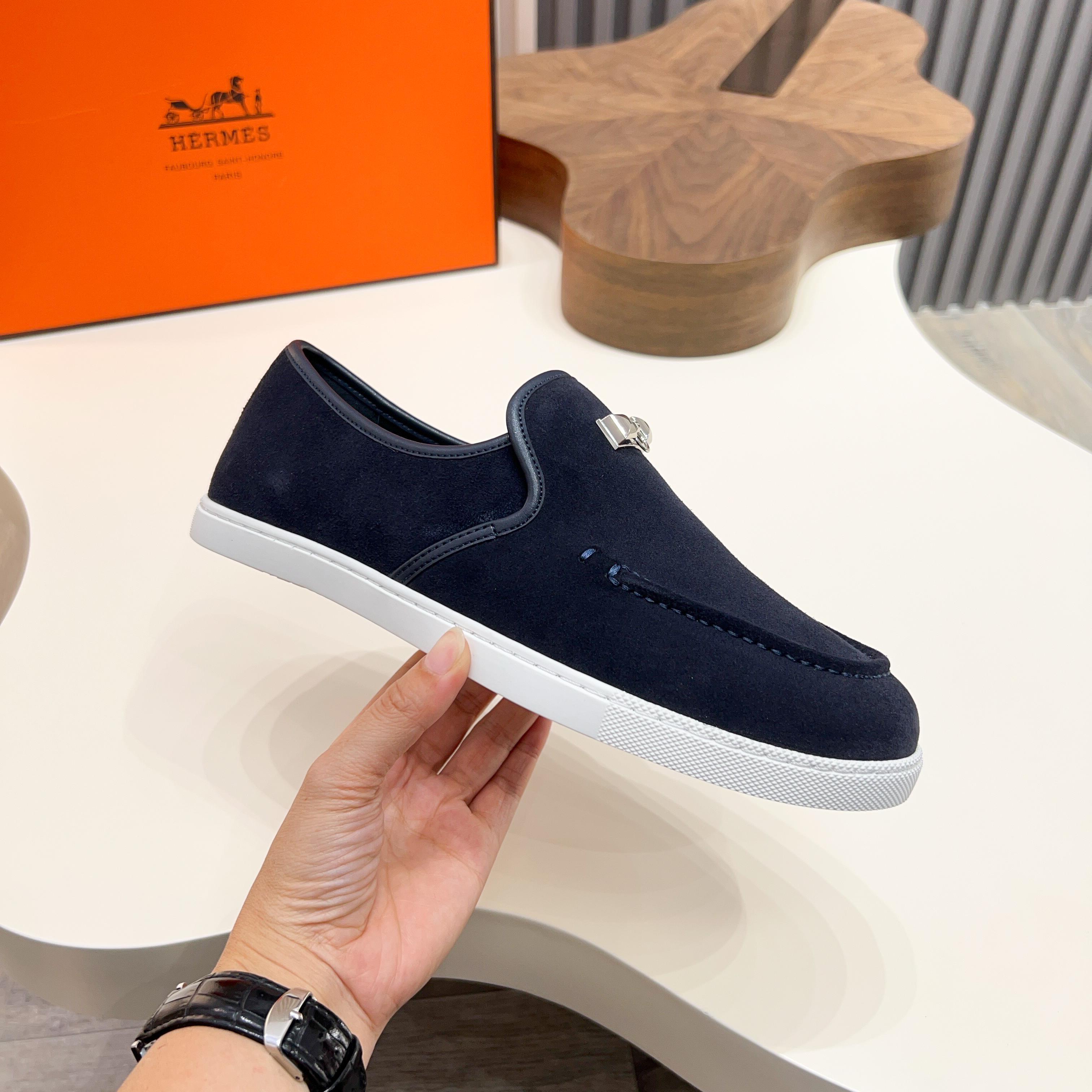 HM Men's Jour Loafer Navy Blue Suede 687431