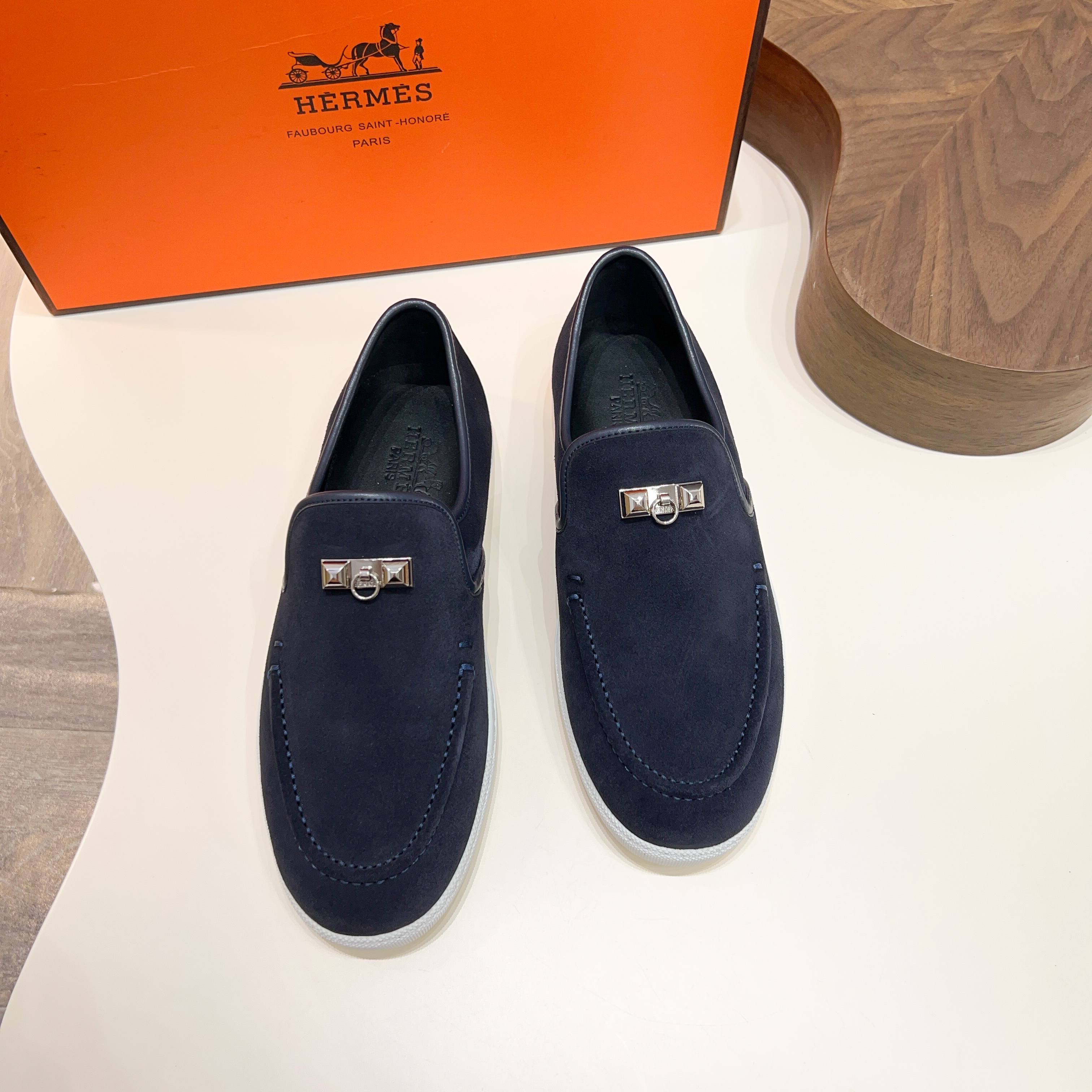 HM Men's Jour Loafer Navy Blue Suede 687431