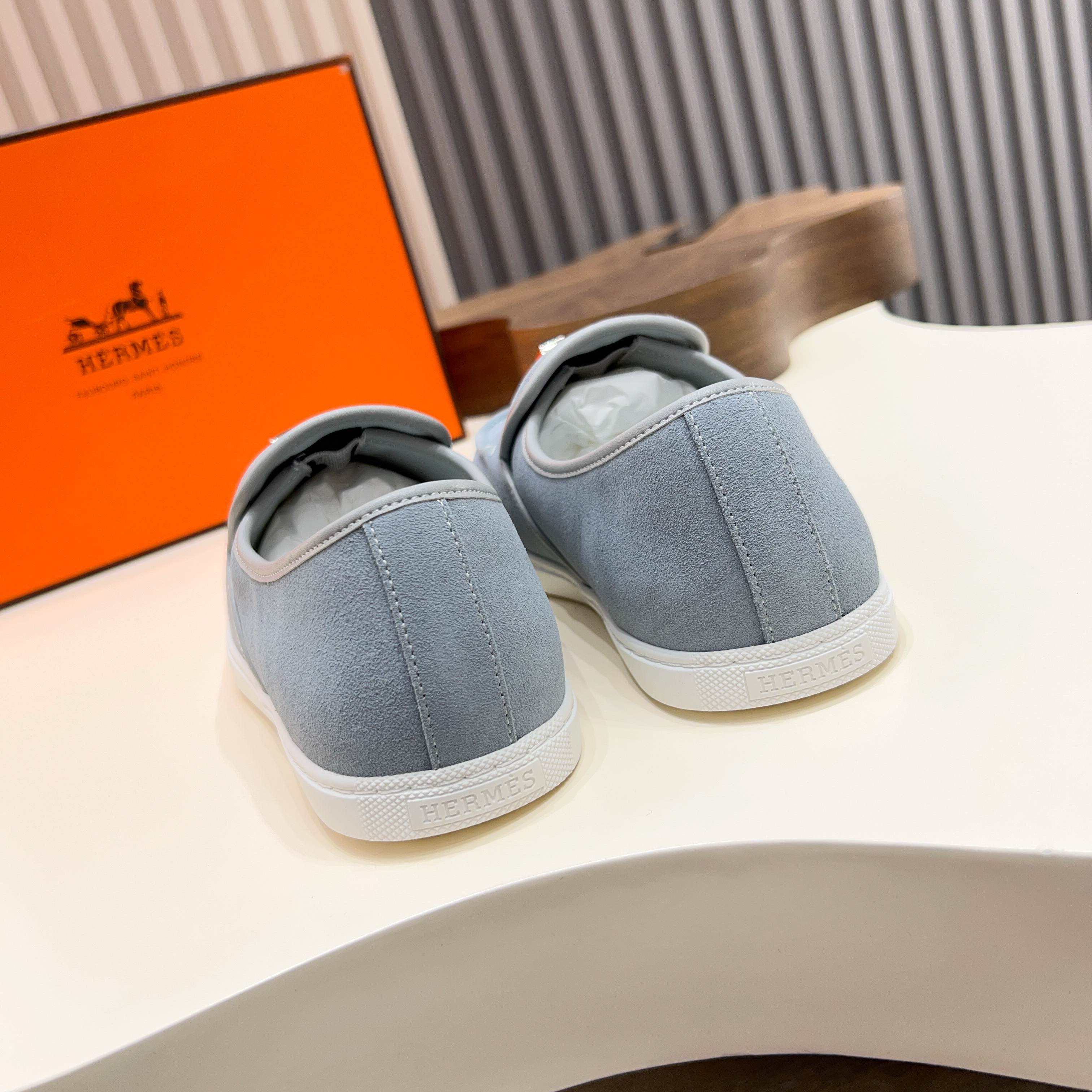 HM Men's Jour Loafer Pastel Blue Suede 687432