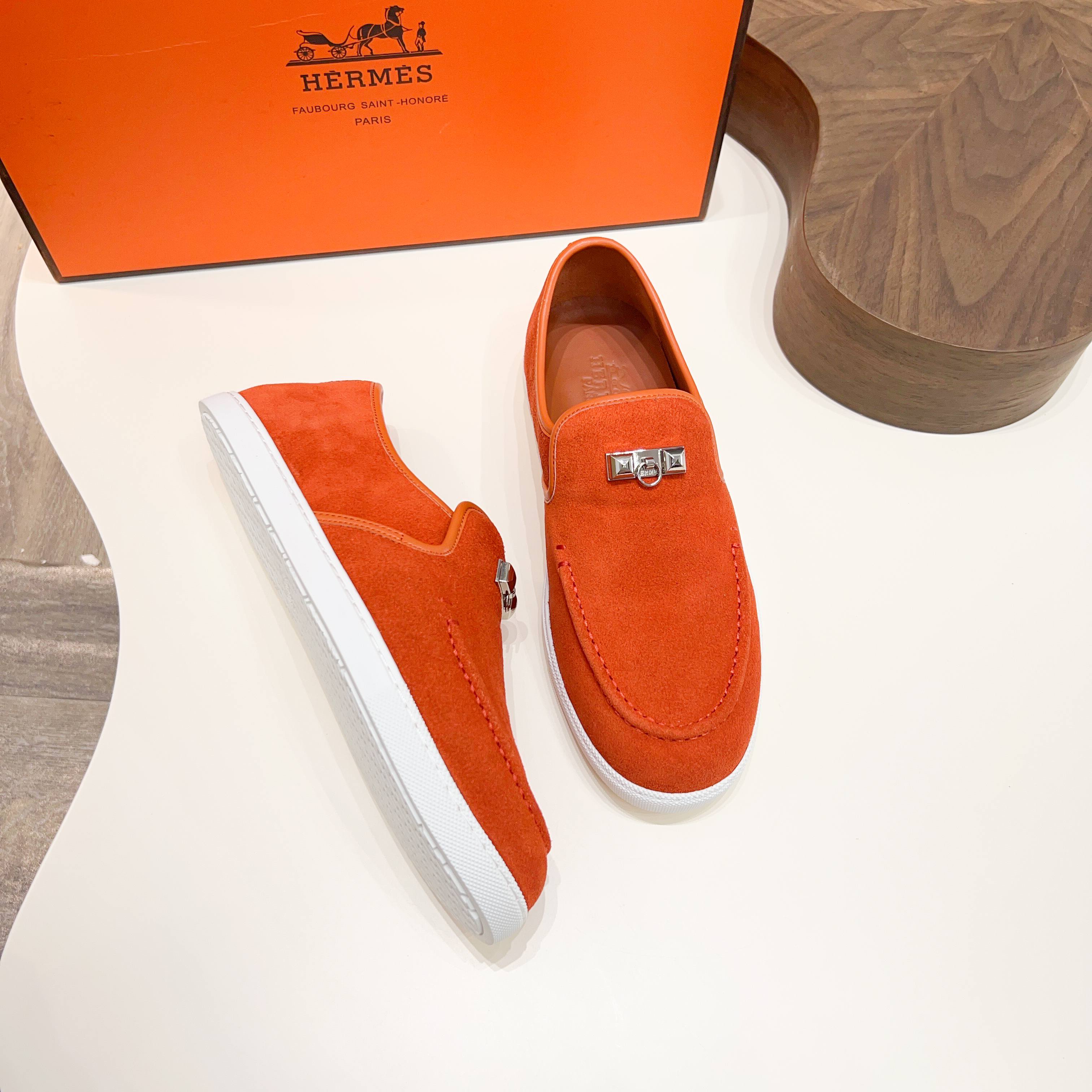 HM Men's Jour Loafer Orange Suede 687436