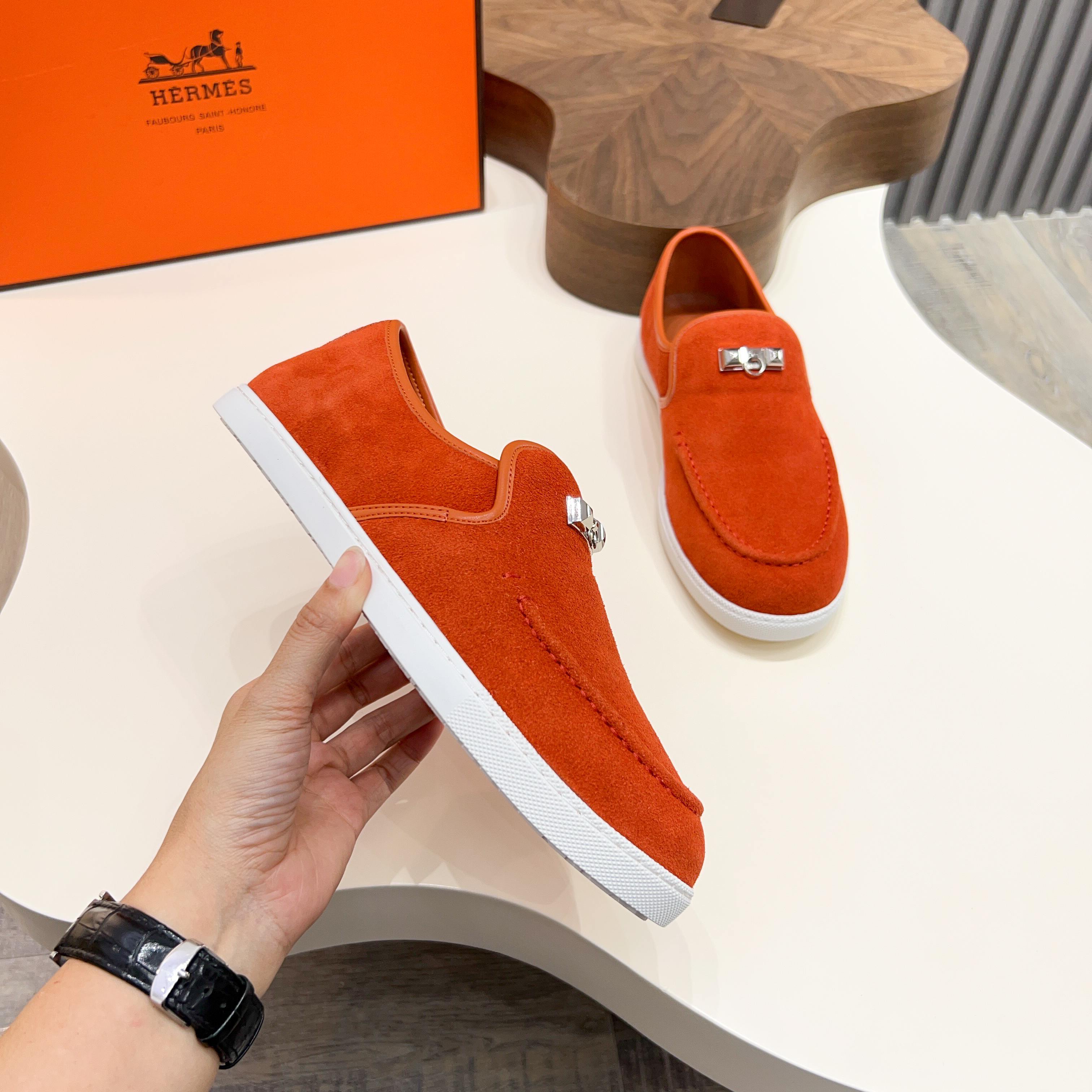 HM Men's Jour Loafer Orange Suede 687436