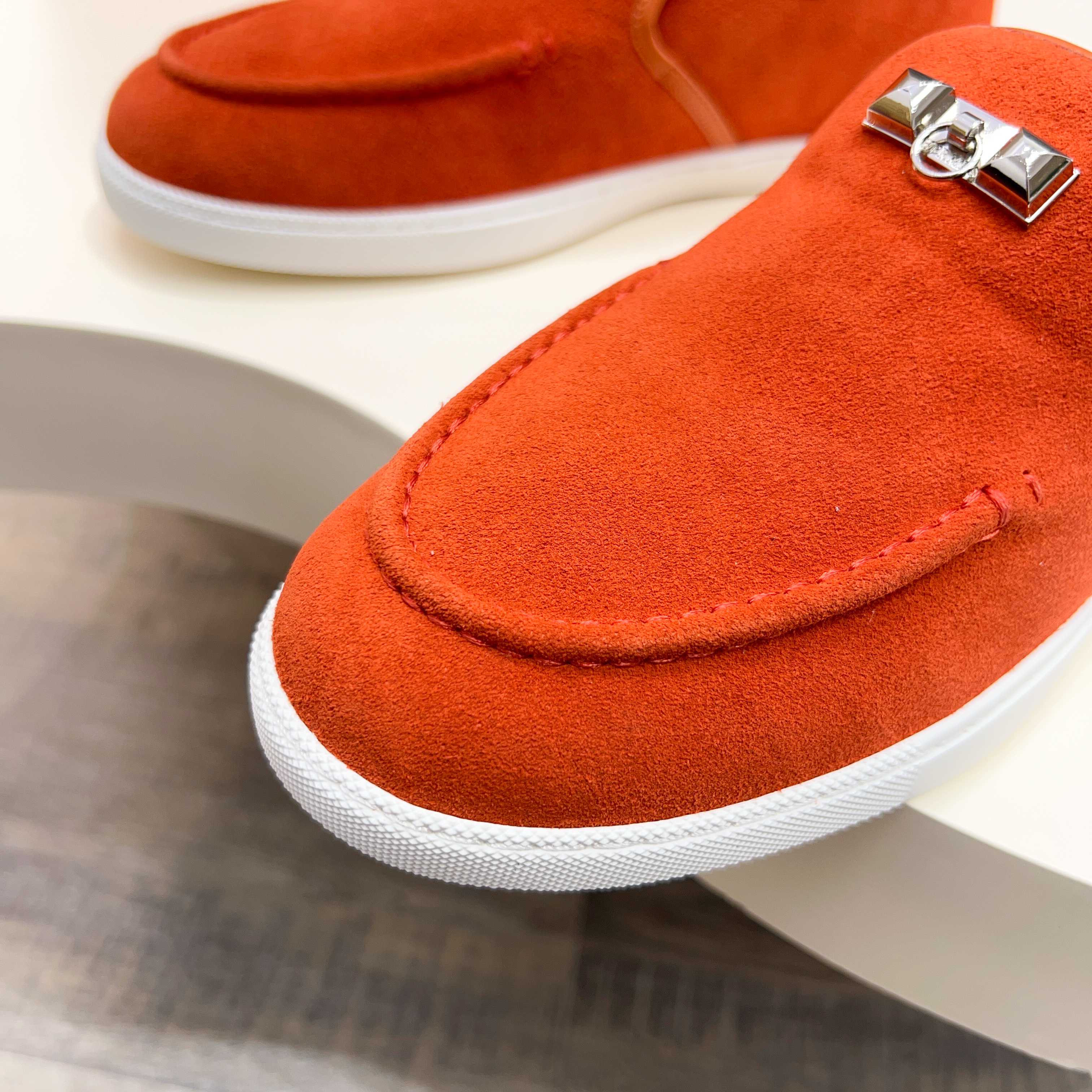 HM Men's Jour Loafer Orange Suede 687436