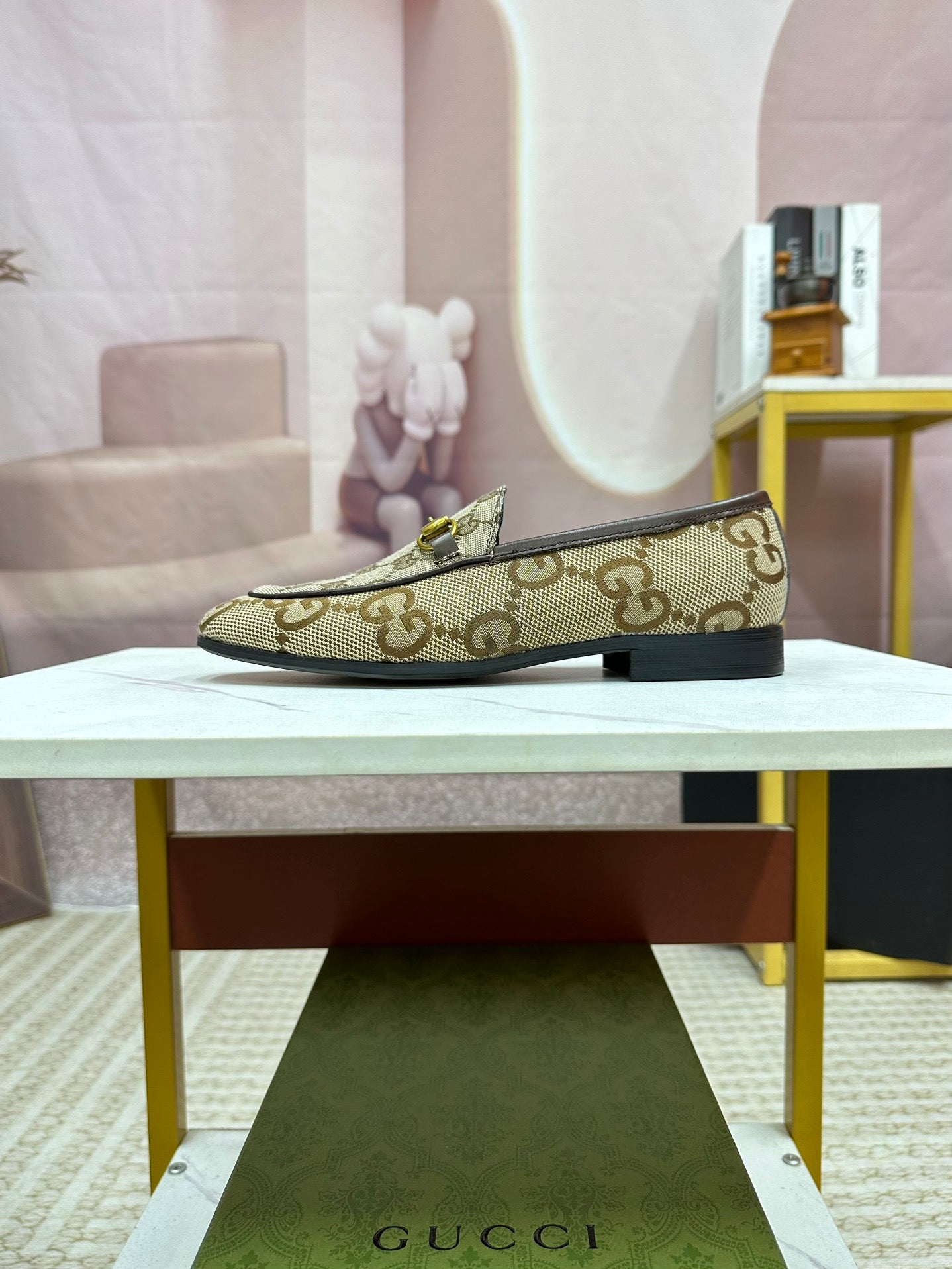 GG Men's Loafer Brown Canvas 881100