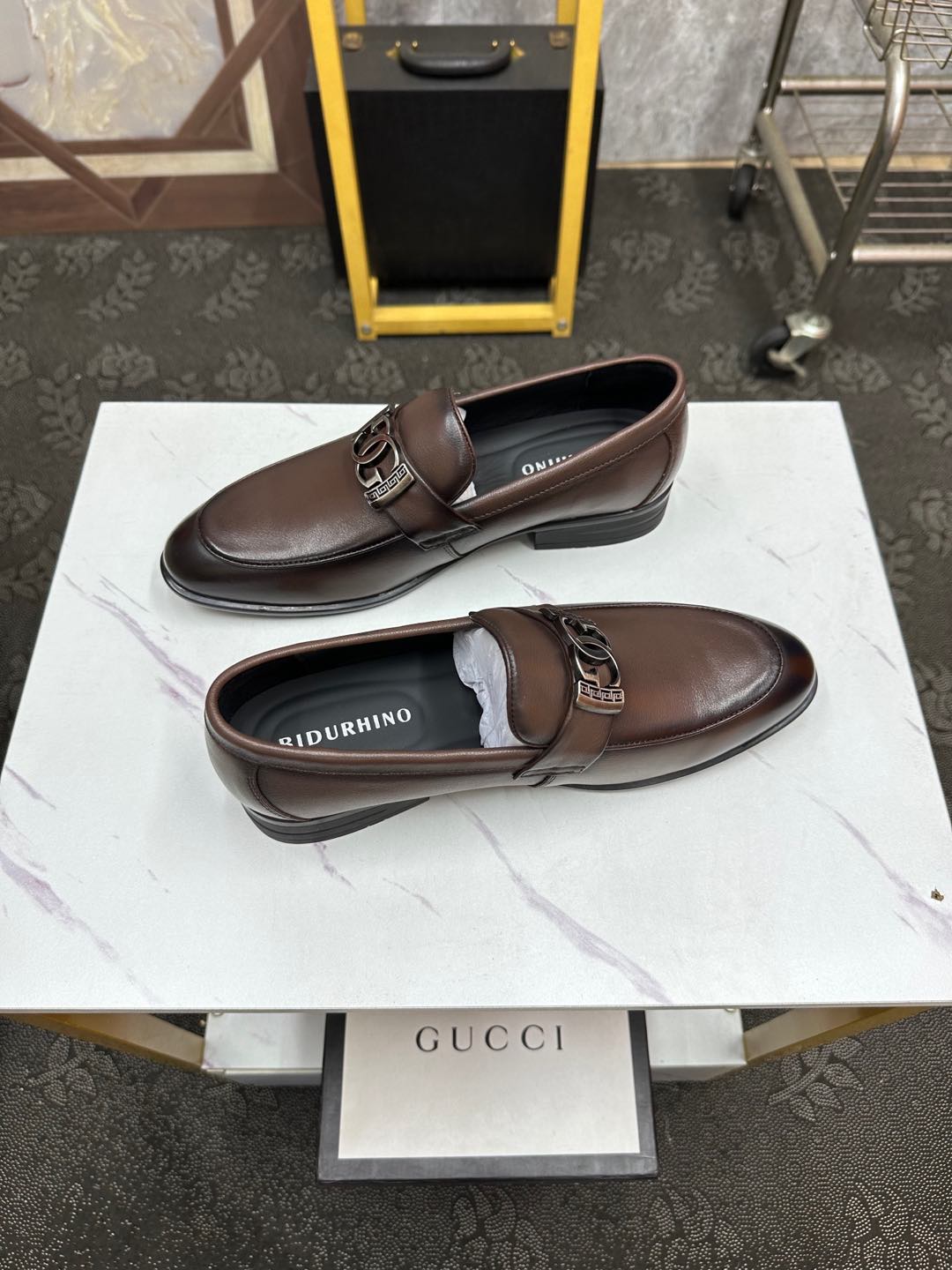 GG Men's Loafer Brown Cowhide 532510